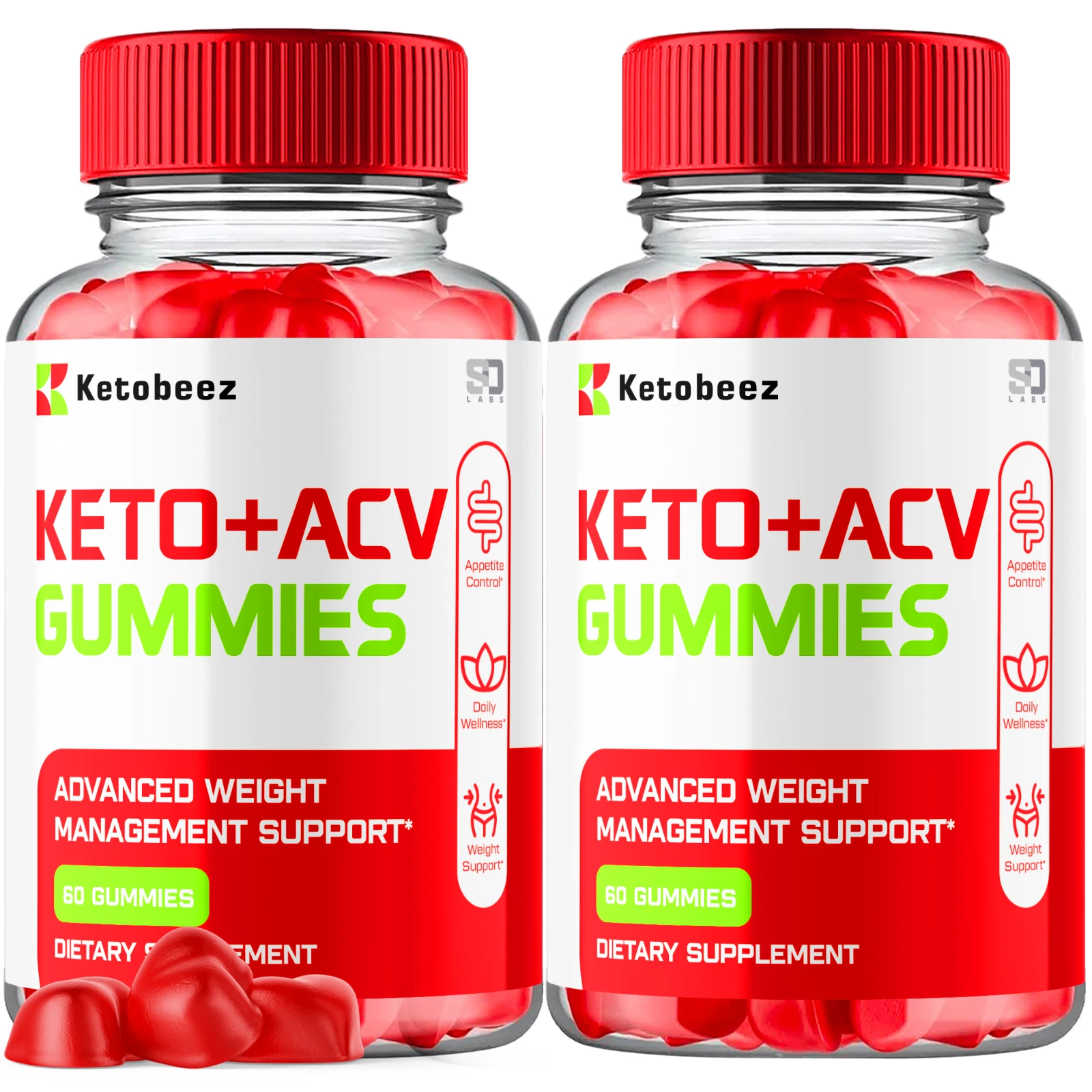 Ketobeez ACV Keto Advanced Weight loss Gummies to Burn Fat for Energy - 2 Pack