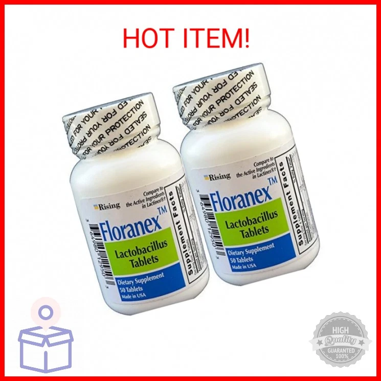 Floranex Probiotic for Colon Health Generic for Lactinex 50 Tablets per Bottle P