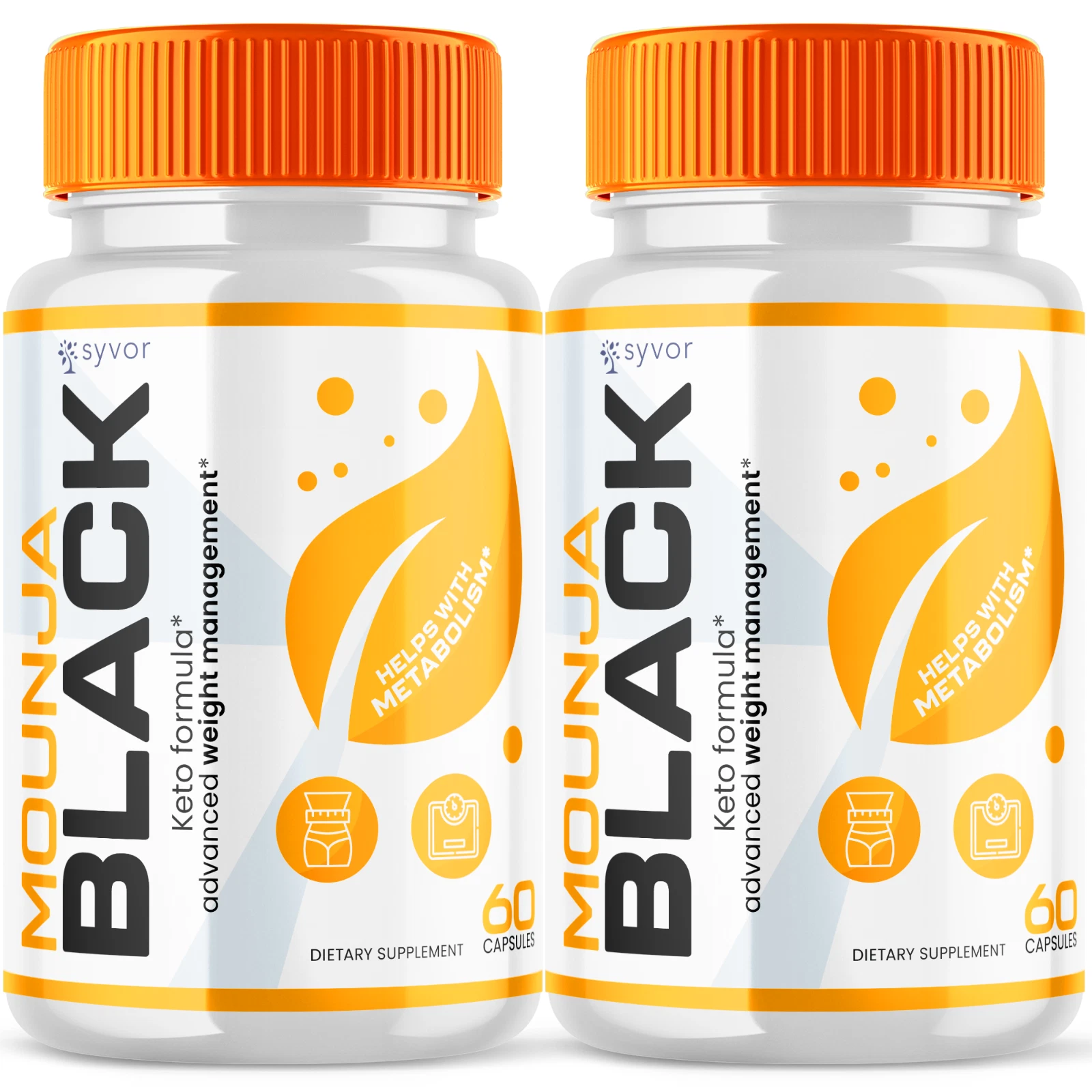 Mounja Black Advanced Formula Natural Energy & Fitness Support 120 Capsules