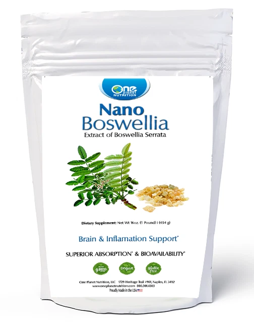 One Planet Nutrition Nano Boswellia Powder - 16 oz (454 Servings) - Family Size