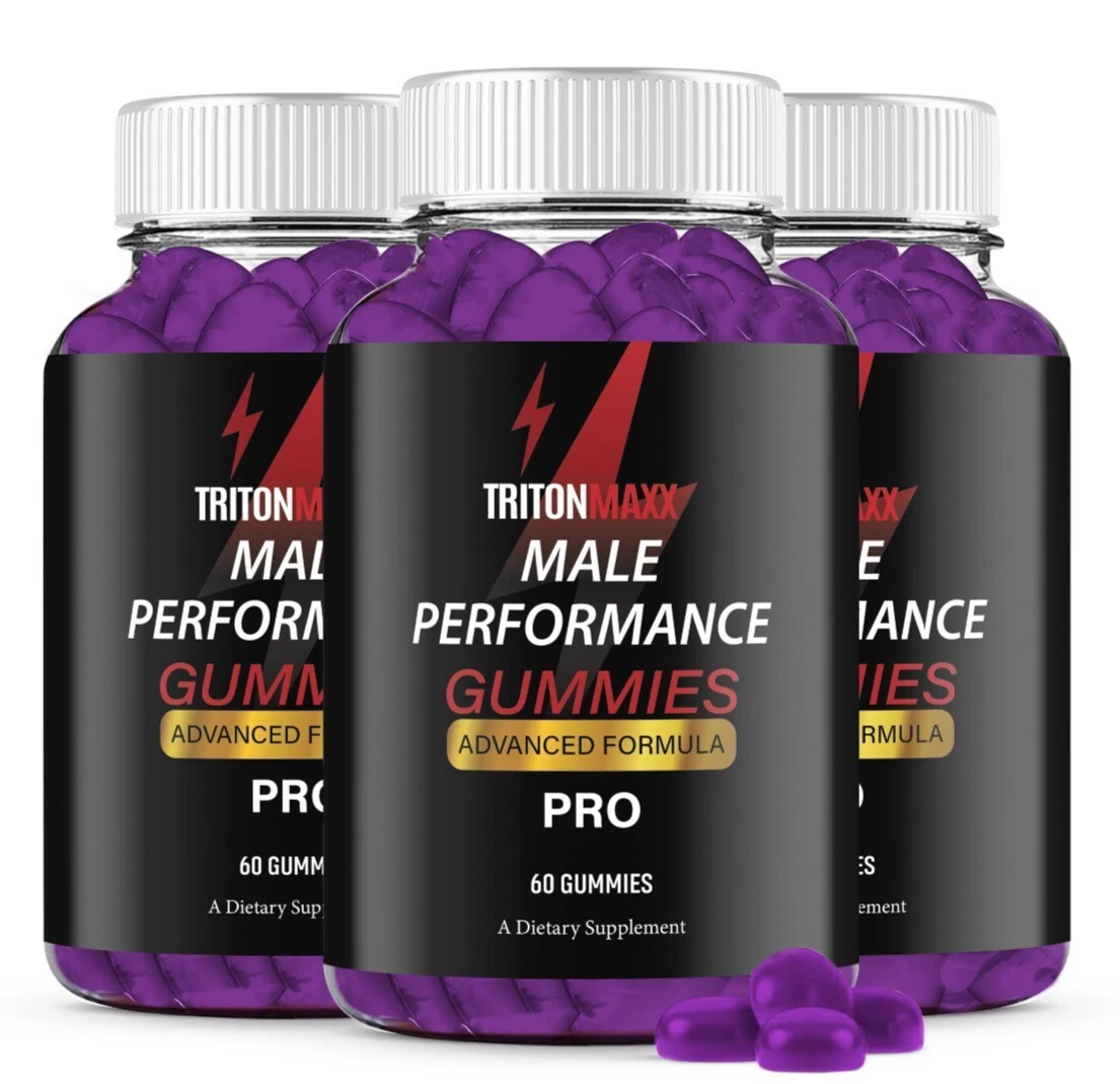 Triton Maxx Gummies for Men Max Strength Formula Vitamin Supplement 180 Gummies