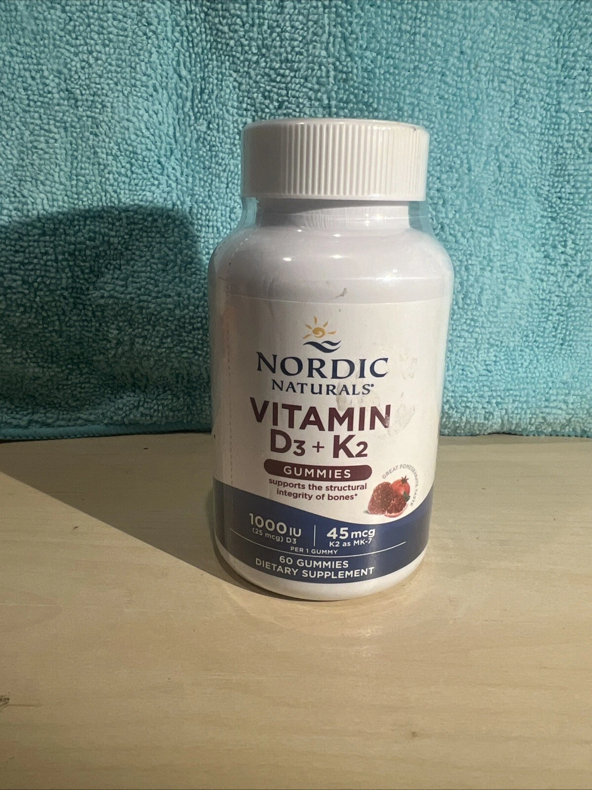 Vitamin D3 K2 Gummies 60 Count by Nordic Naturals