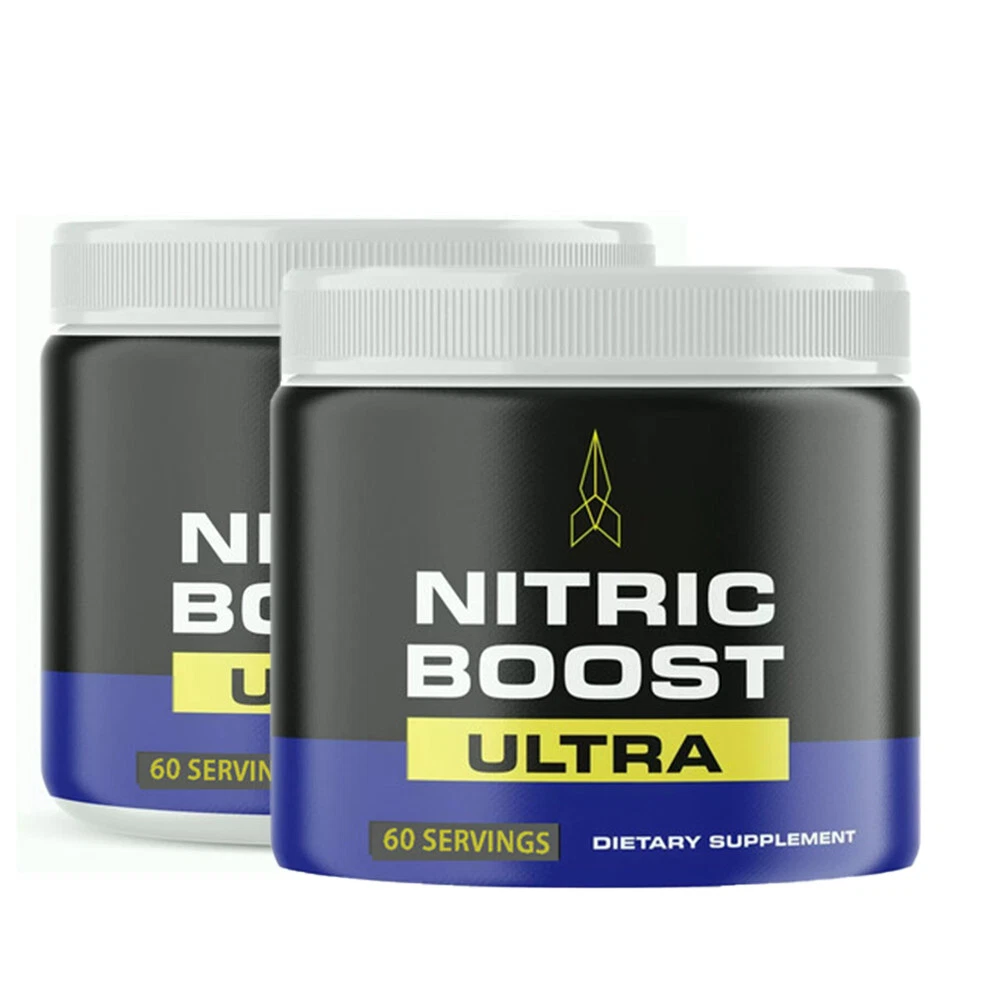 2Pack 120 caps Nitric Boost Ultra Powder for Men - Energy&Vitality Support