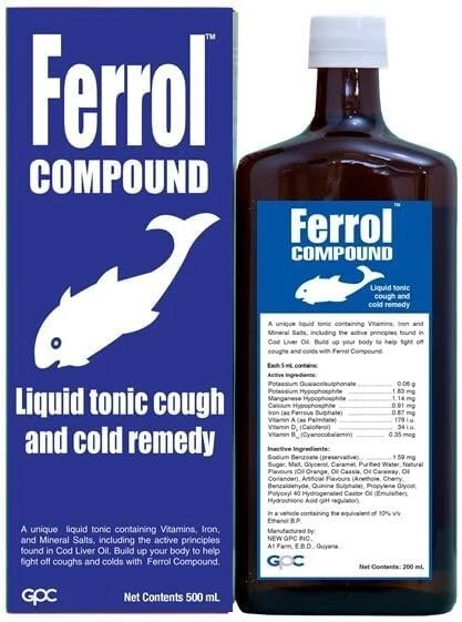 Ferrol Compound Liquid Tonic Cough And Cold Remedy (500ml) BIG BOTTLE