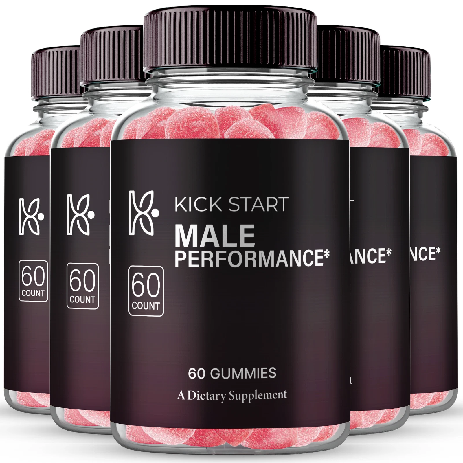 (5 Pack) Kick Start Performance Gummies, KickStart Advanced Dietary Supplement