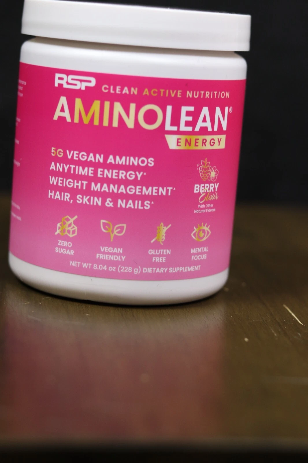 rsp aminolean energy berry elixir 8.04oz