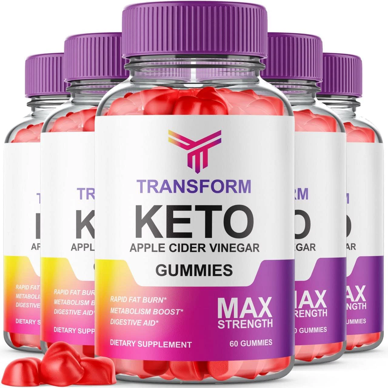 Transform Keto ACV gumik, Hivatalos Transform Keto gumik Max Strength ( 5 )