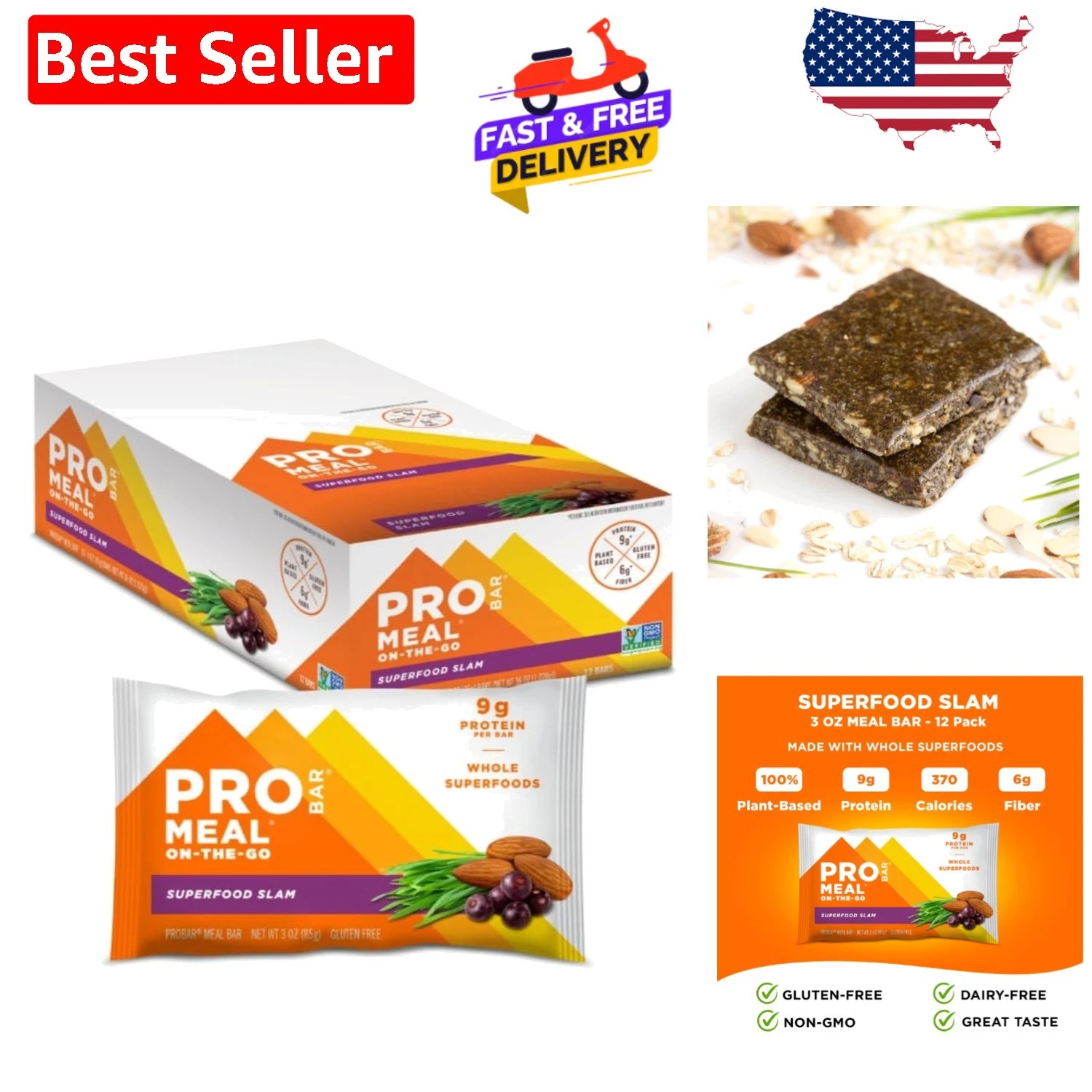 Gluten-Free Superfood Slam Bars - Whole-Food Ingredients for Healthy Energy