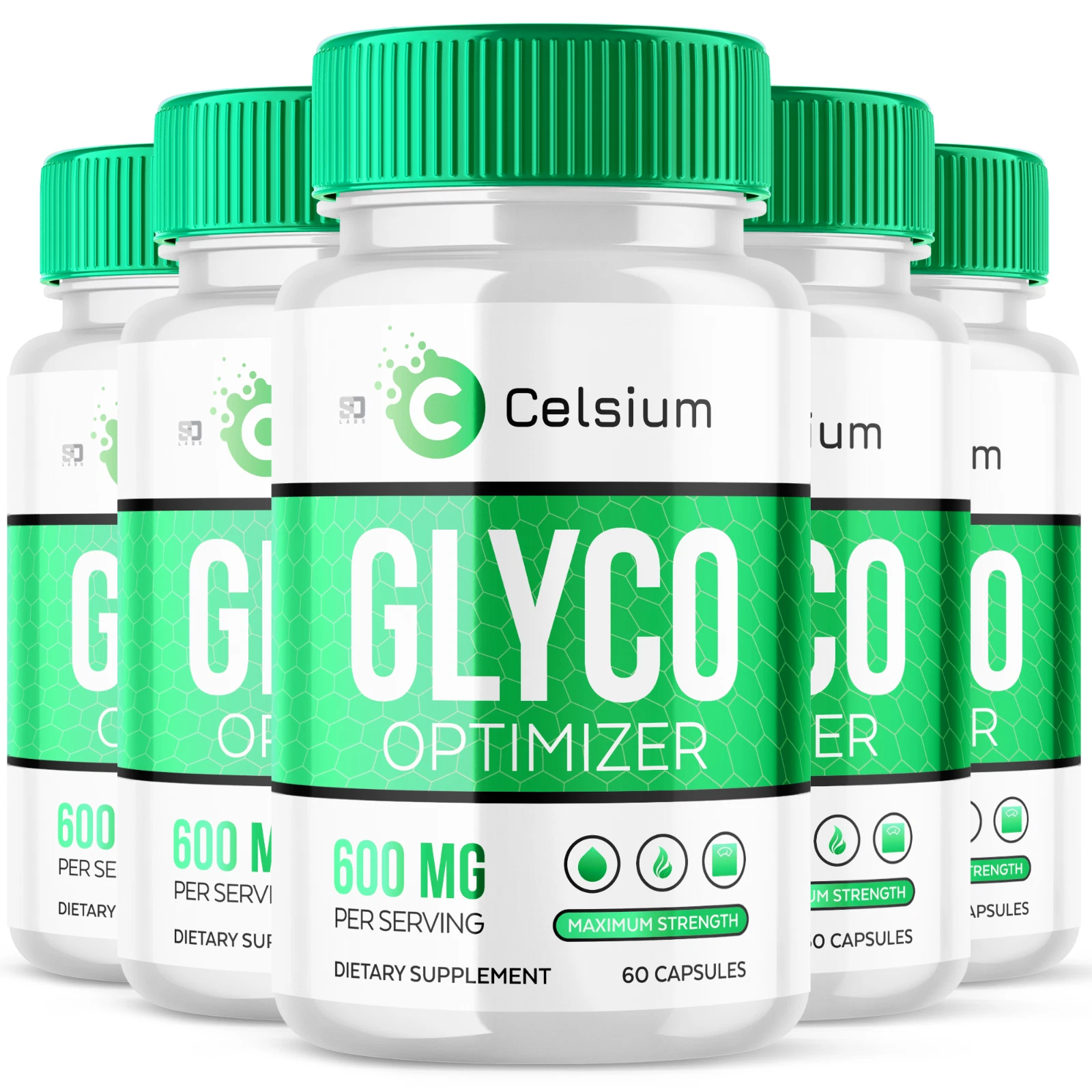 Celsium Glyco Optimizer Pills - Advanced Blood Formula Supplement (5 Pack)