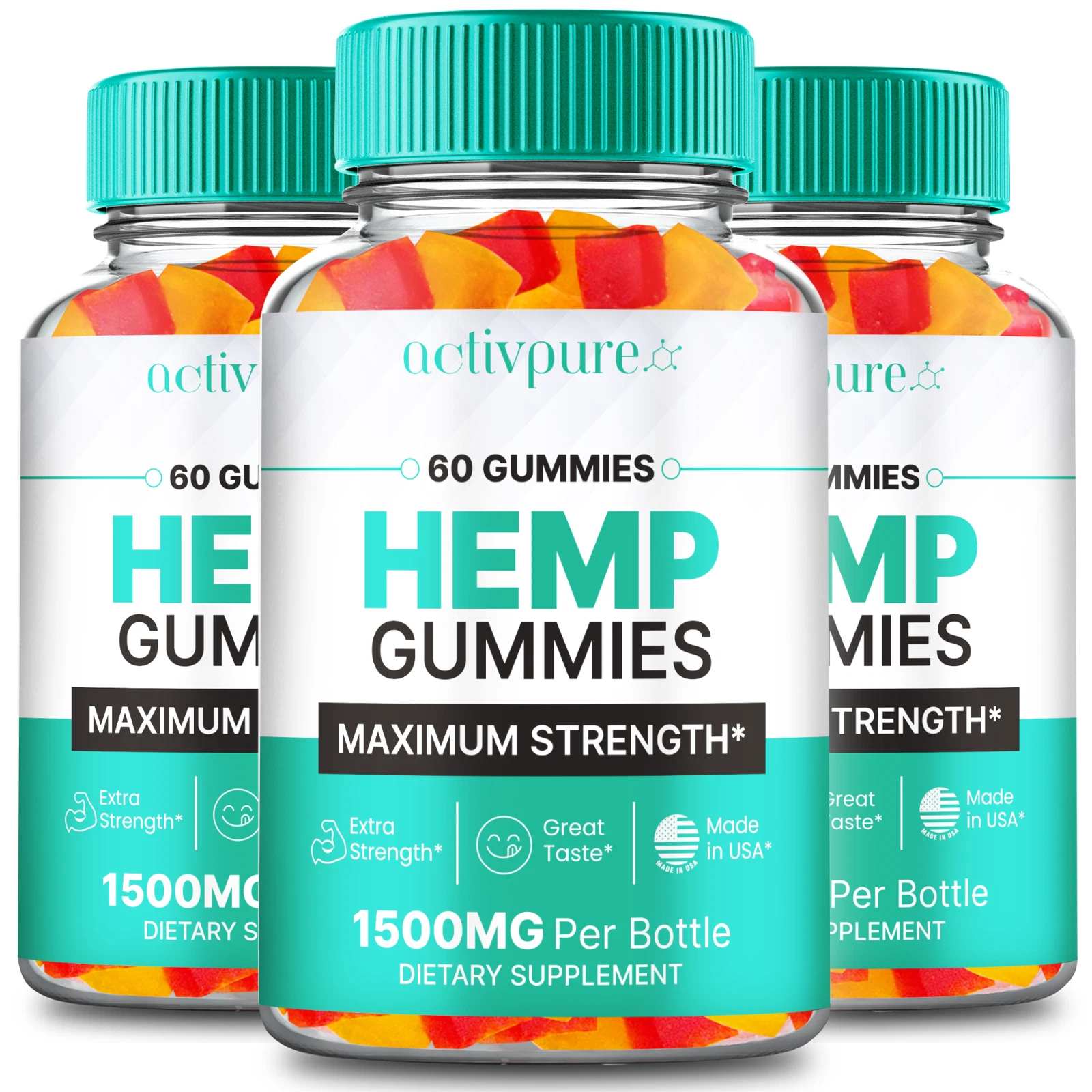 (3 Pack) Activ Pure Gummies, ActivPure Natural Health & Wellness Support Gummy