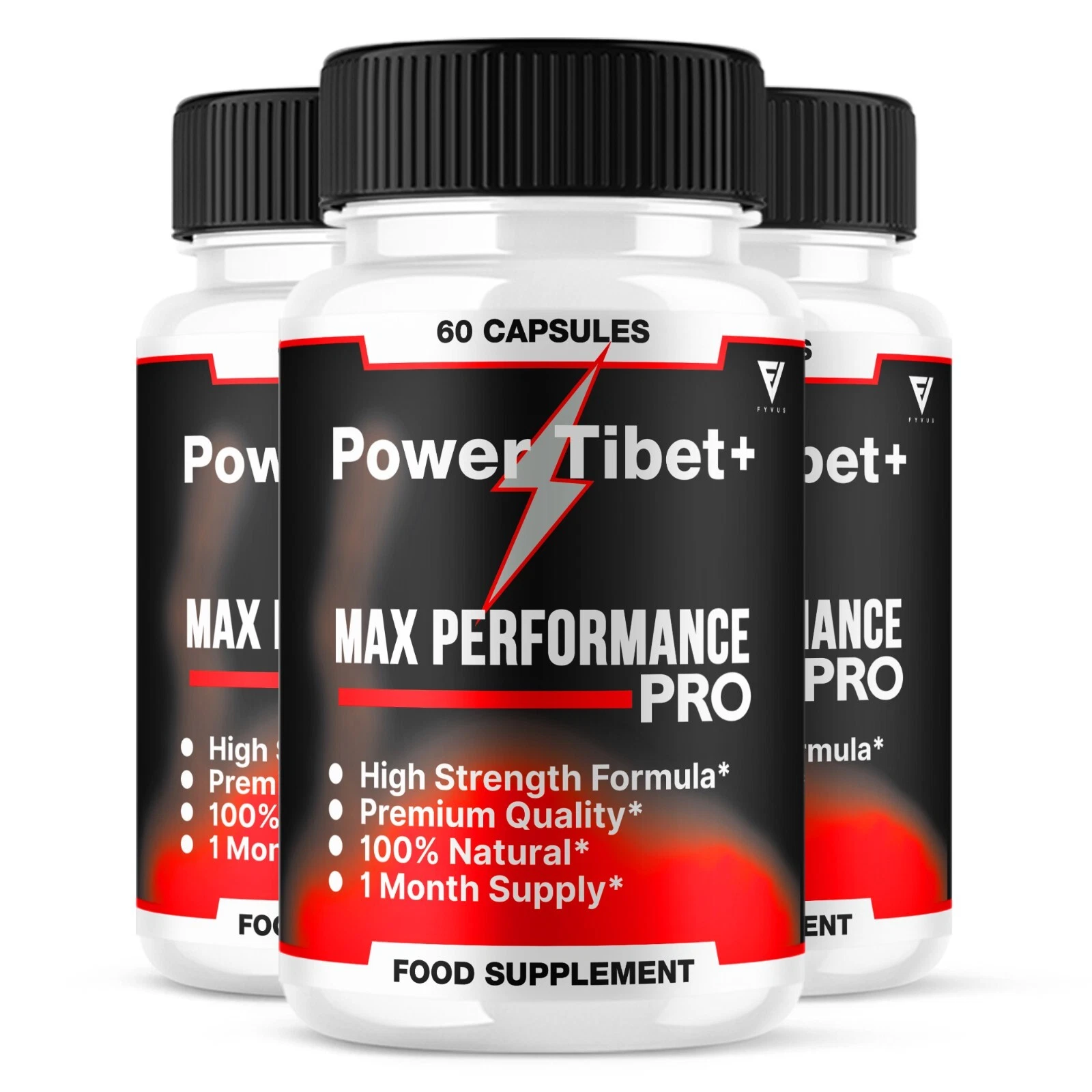 (3 Pack) Power Tibet+ Capsules, Power Tibet+ Maximum Strength (180 Capsules)