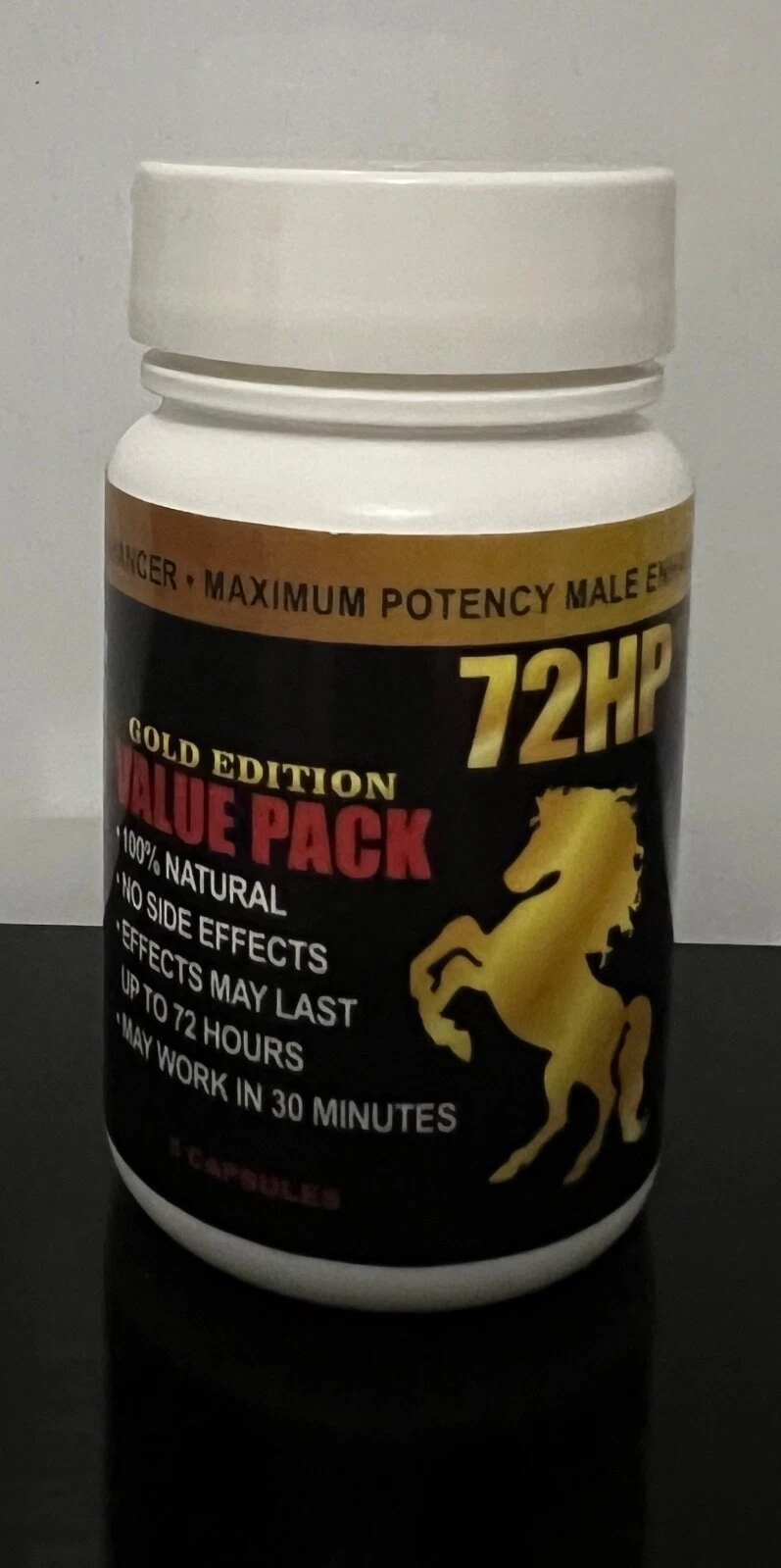 72hp Gold Edition (1 Botella 12 Unidades) Men Power Elimina Eyaculacion Precoz)