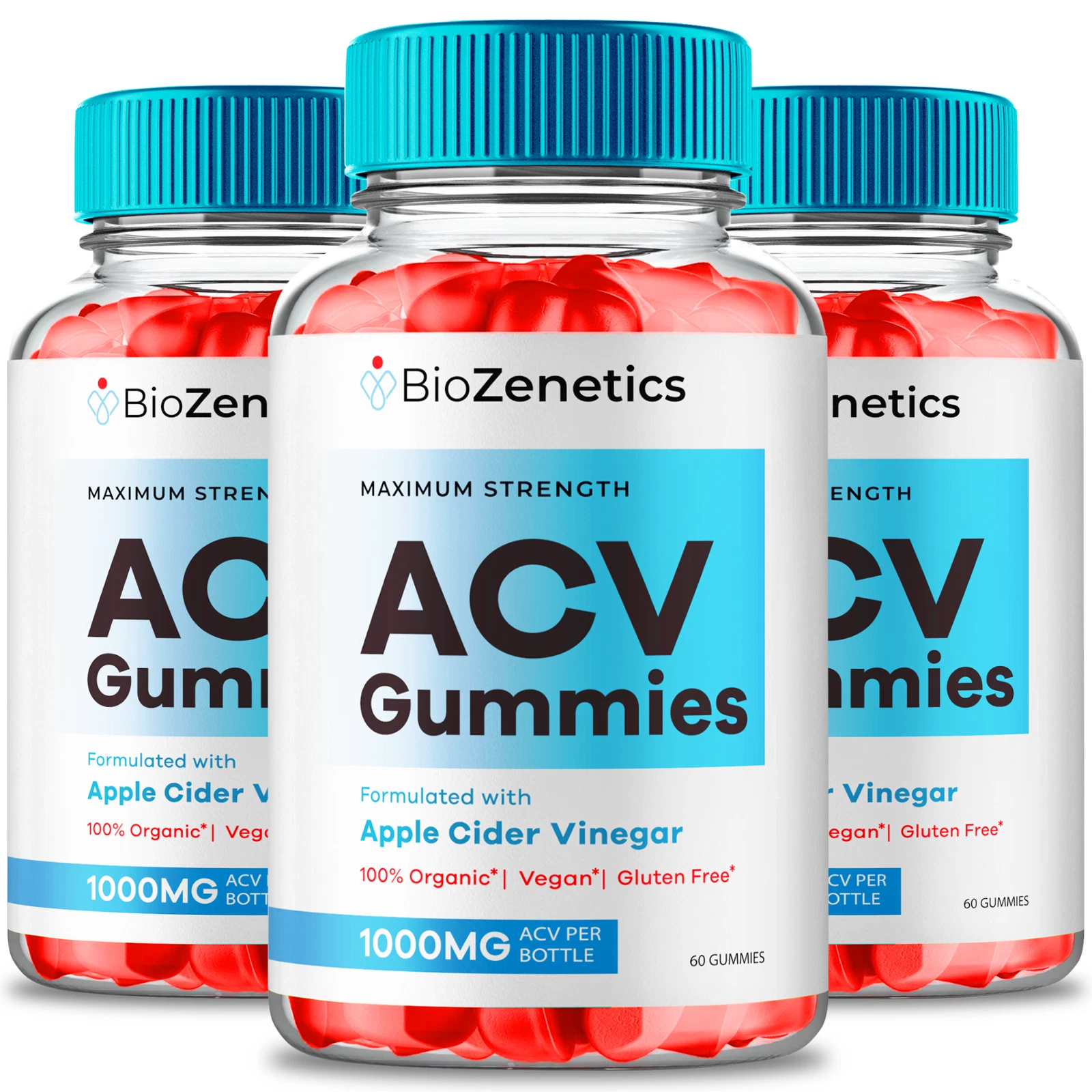 (3 Pack) Biozenetics Keto ACV Gummies, Advanced Formula Weight Loss Management