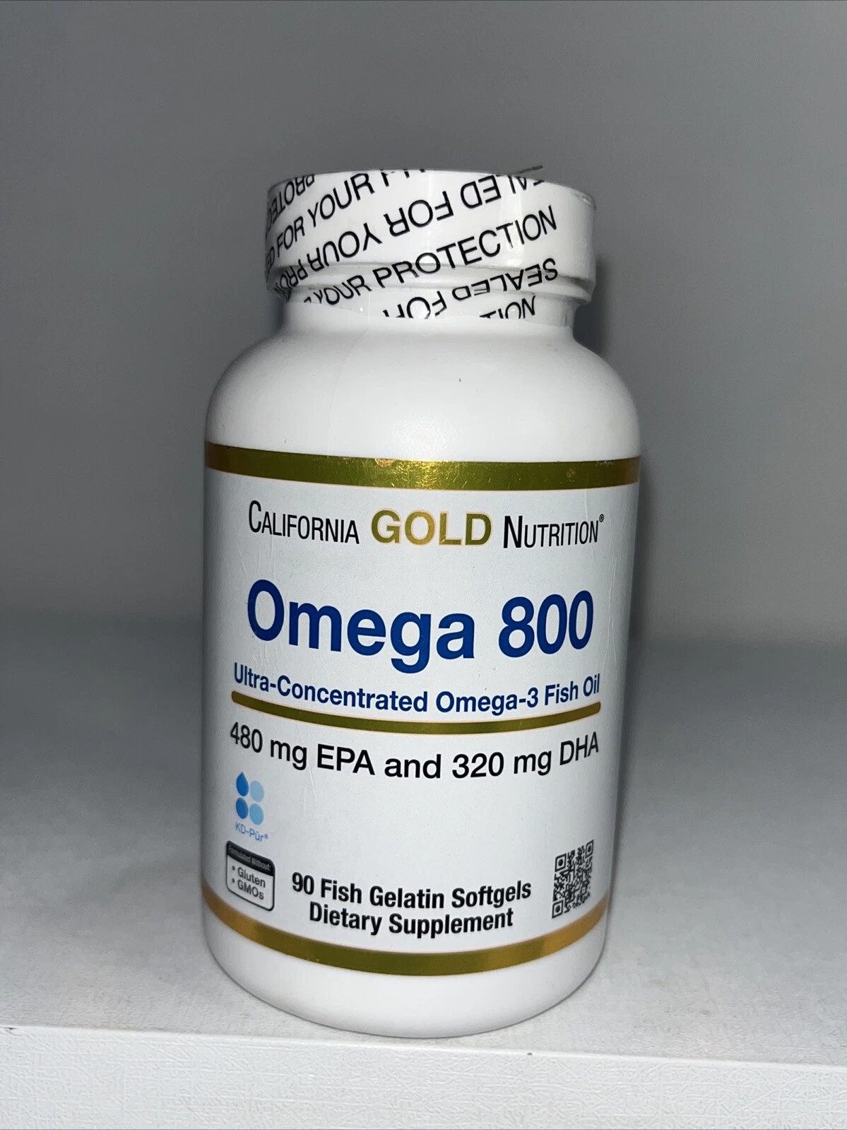 Omega 800 Ultra Concentrated Fish Oil, 90 Softgels, Sealed
