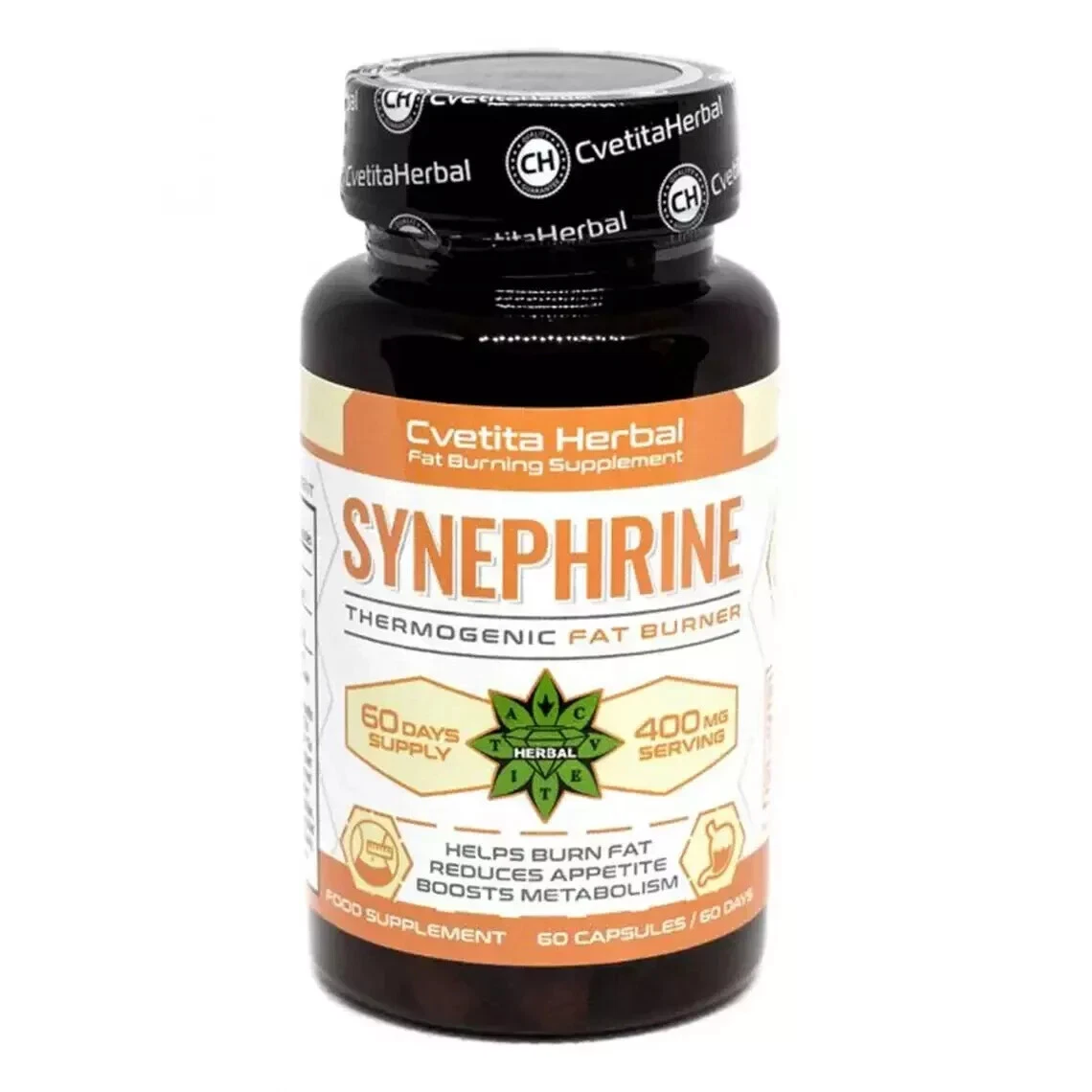 Synephrine Fat burner Metabolic Accelerator Slimming pills 60 caps - Pack of 1