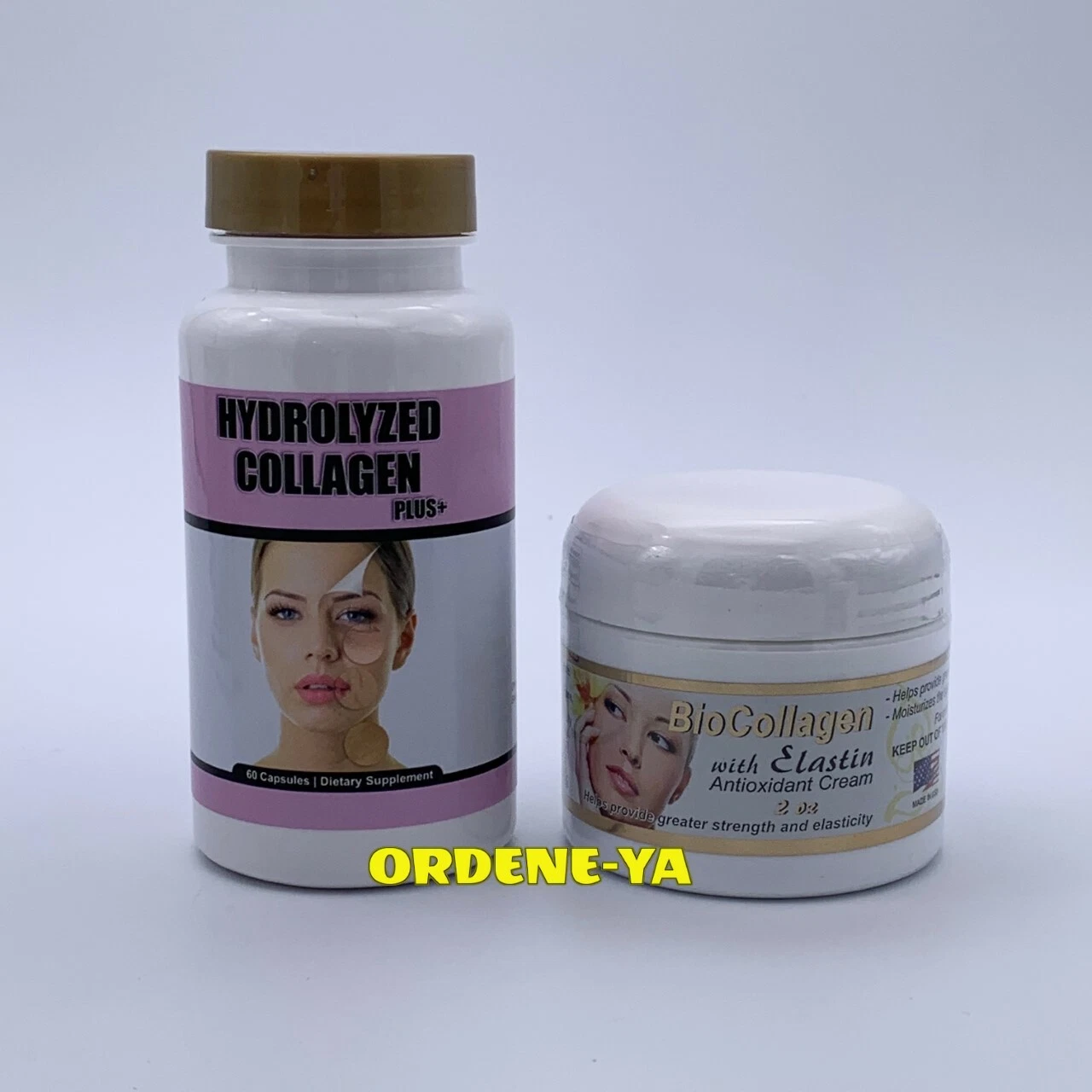 Hydrolyzed Collagen Plus Caps + Biocollagen With Elastin Antioxidante Cream