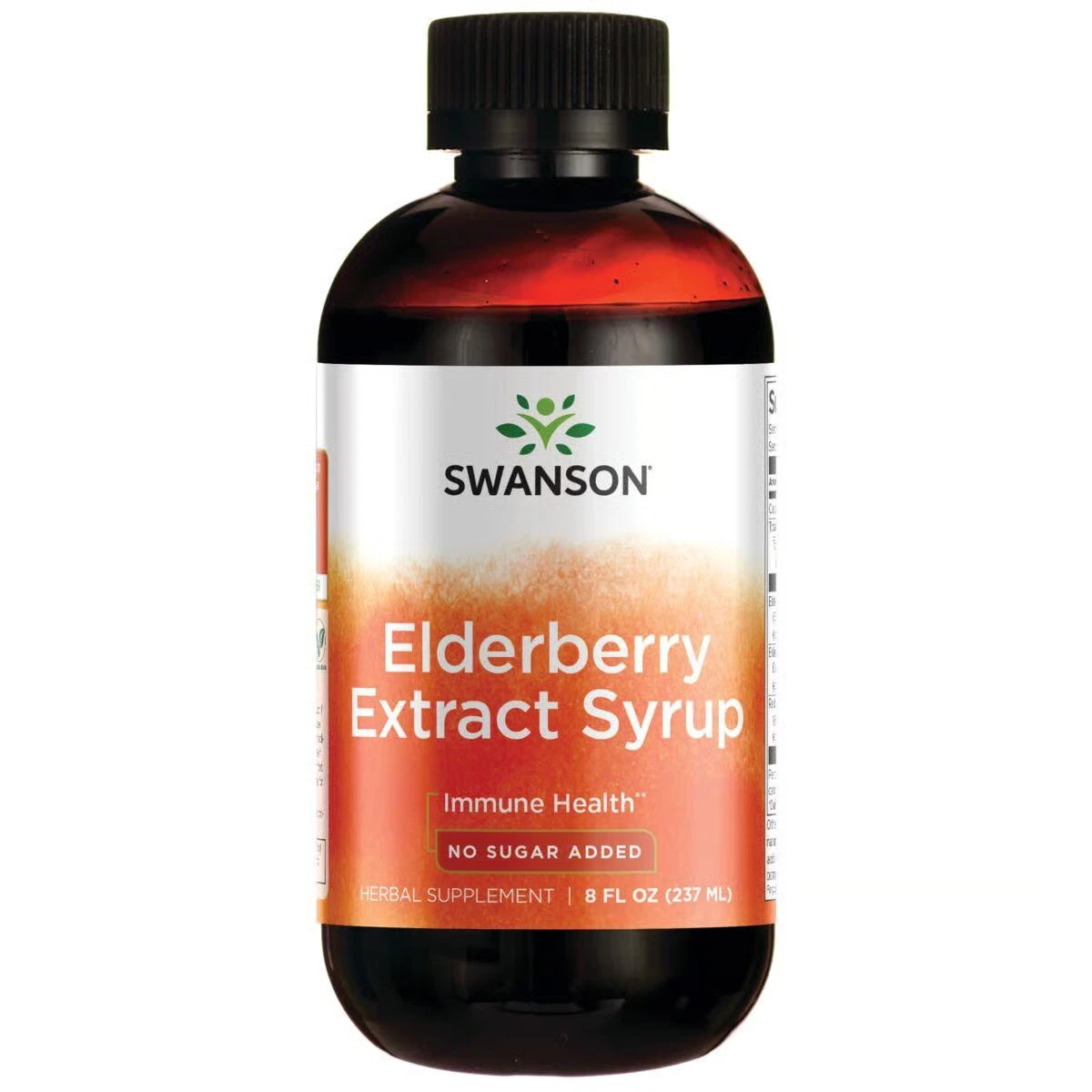 Swanson Sambucus Nigra Black Elderberry Extract Syrup 8 fl oz Liquid