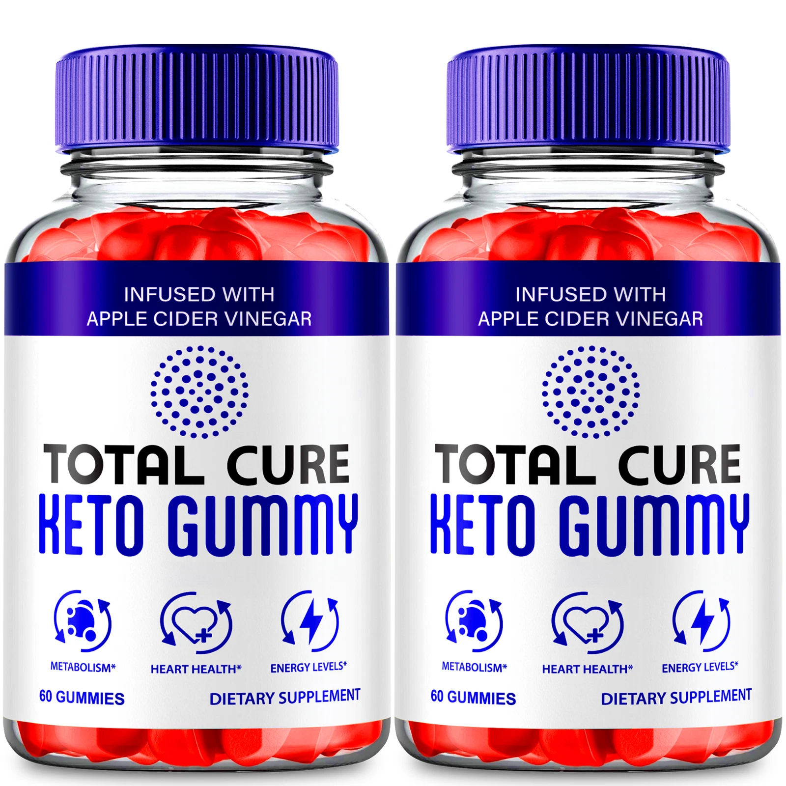 (2 Pack) Total Cure ACV Gummies, TotalCure Keto ACV Weight Loss (120 Gummies)