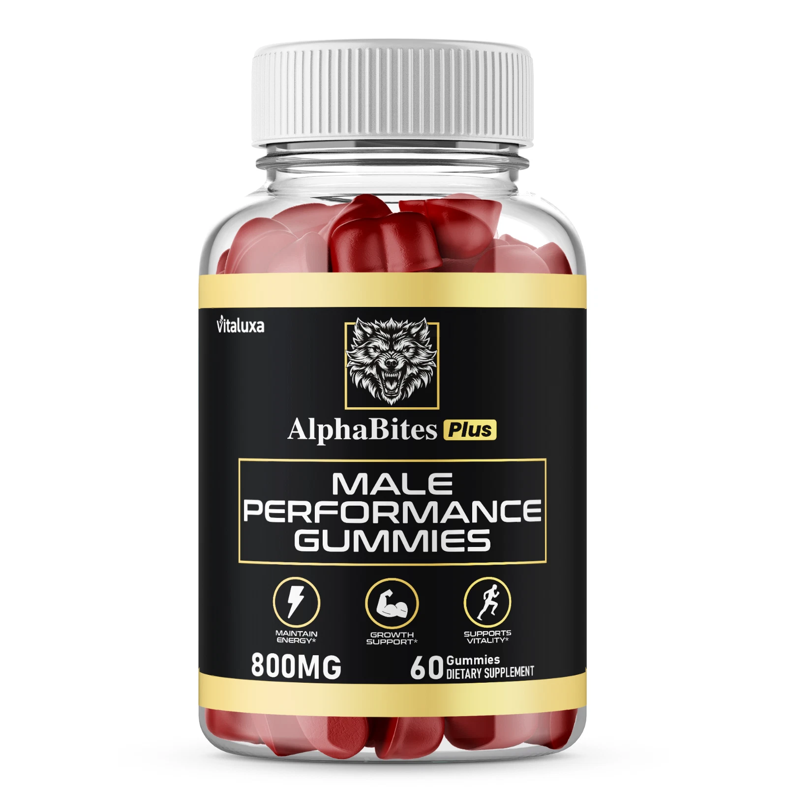 Alpha Bites Gummies AlphaBites for Max Performance Gummy (60 Gummies)