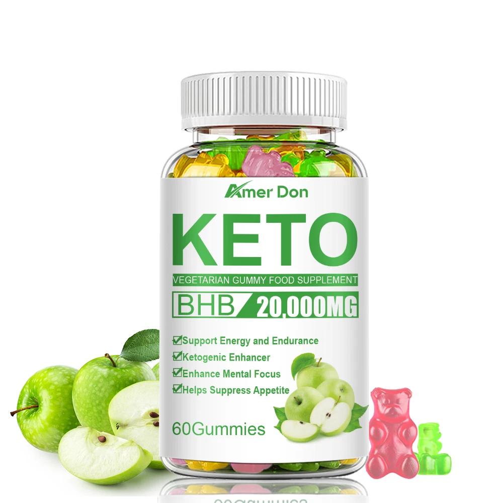 Keto ACV BHB Gummies 20000MG Advanced Apple Cider Vinegar Weight Loss 60 Gummys