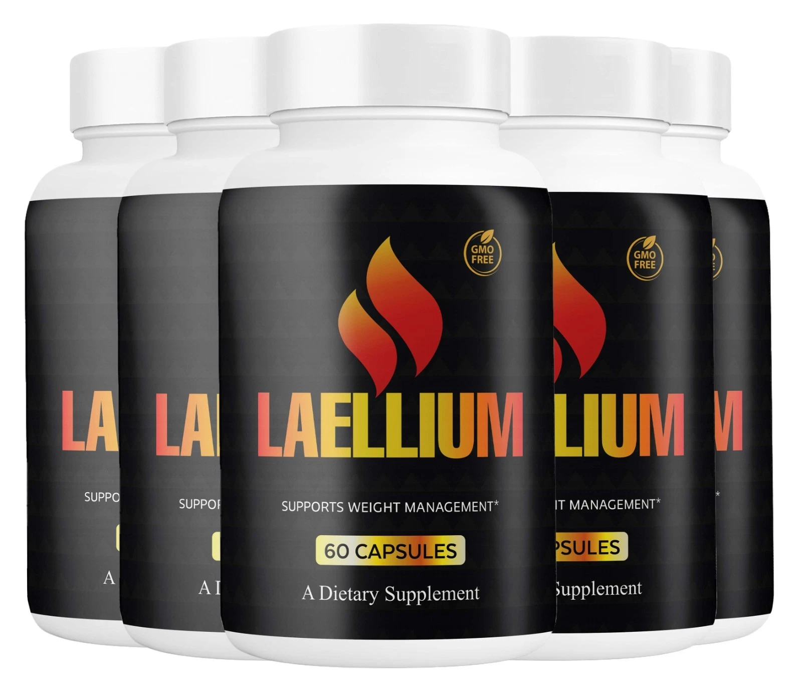 (5 Pack) Laellium for Weight loss , Advanced Fat Burning and Energy Capsules