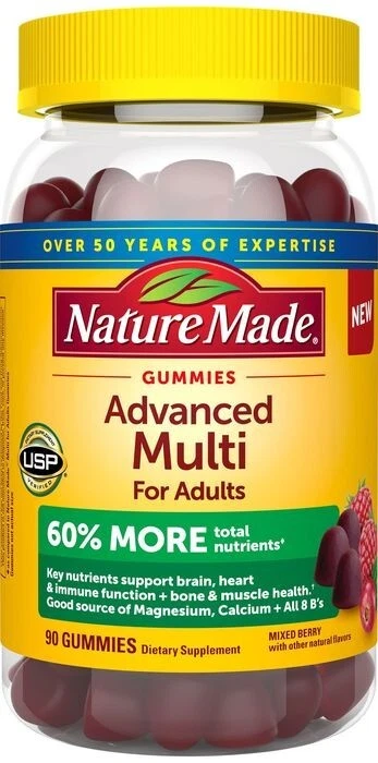 ADVANCED MULTI ADULT GUMMY 90CT NAT MADE