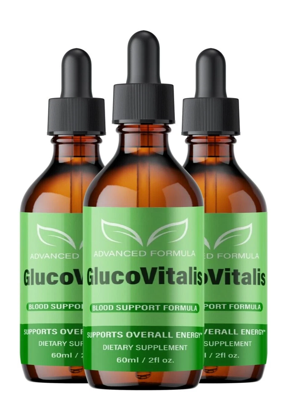 Gluco Vitalis Drops GlucoVitalis Glycogen Support Supplement ( 3 Pack )