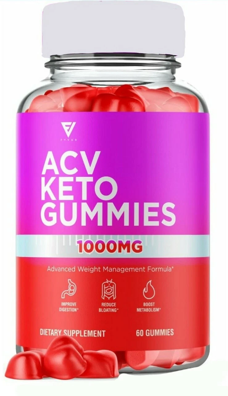 Fyvus Keto ACV Gummies Weight Loss Support 1000mg Advanced Weight Formula 60ct