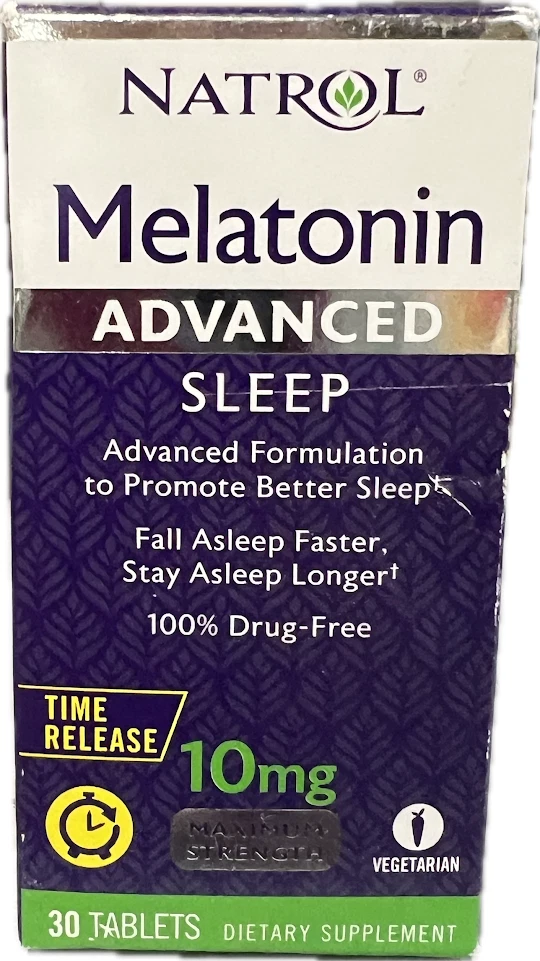 Natrol Melatonin Advanced Sleep Aid 10mg 30 Tablets Time Release EXP. 09/25