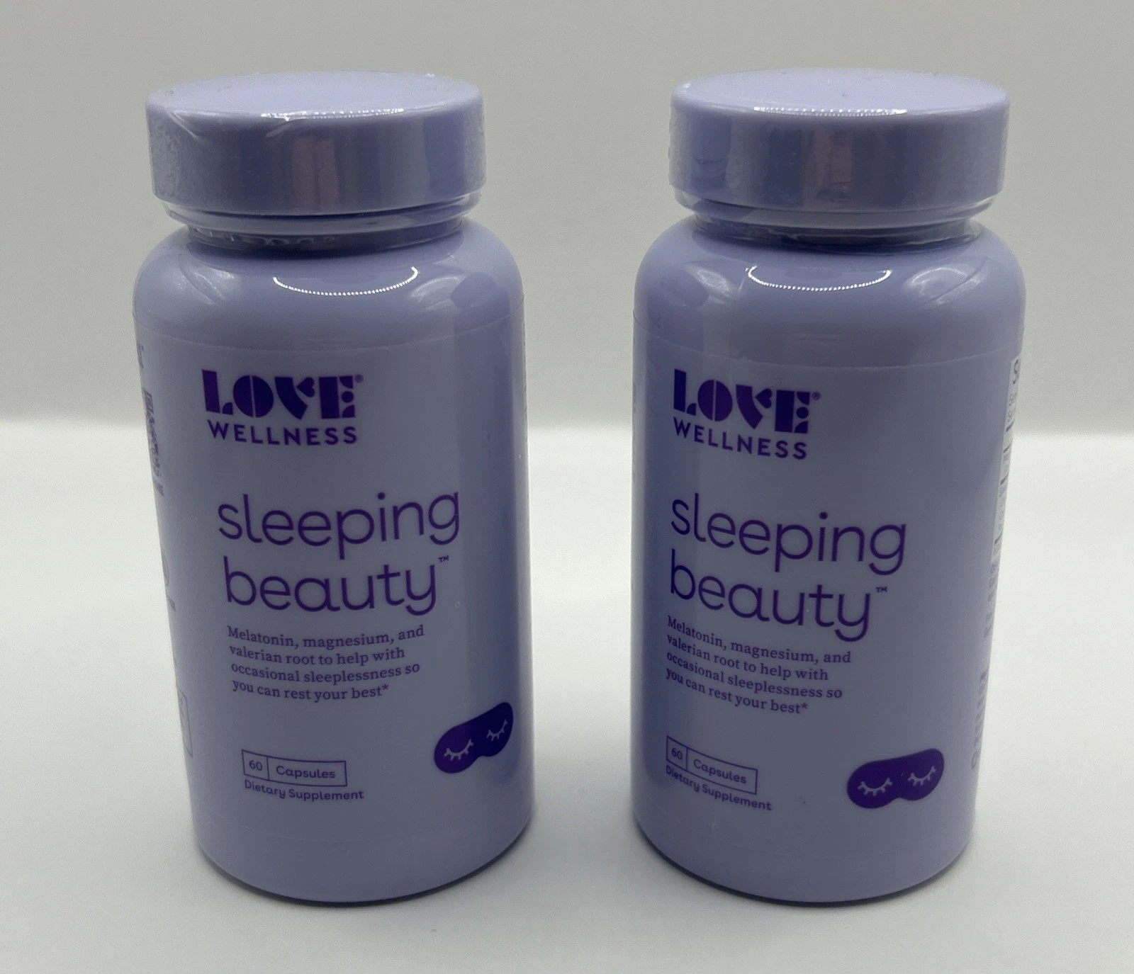 [236147963391] Two Bottles, Love Wellness Sleeping Beauty - 60 Capsules - Expires 09/2027