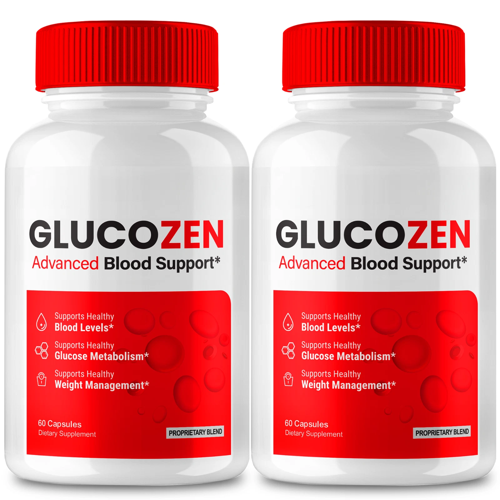 (2 Pack) Glucozen Blood Capsules, Healthy Blood Support Supplement Pills