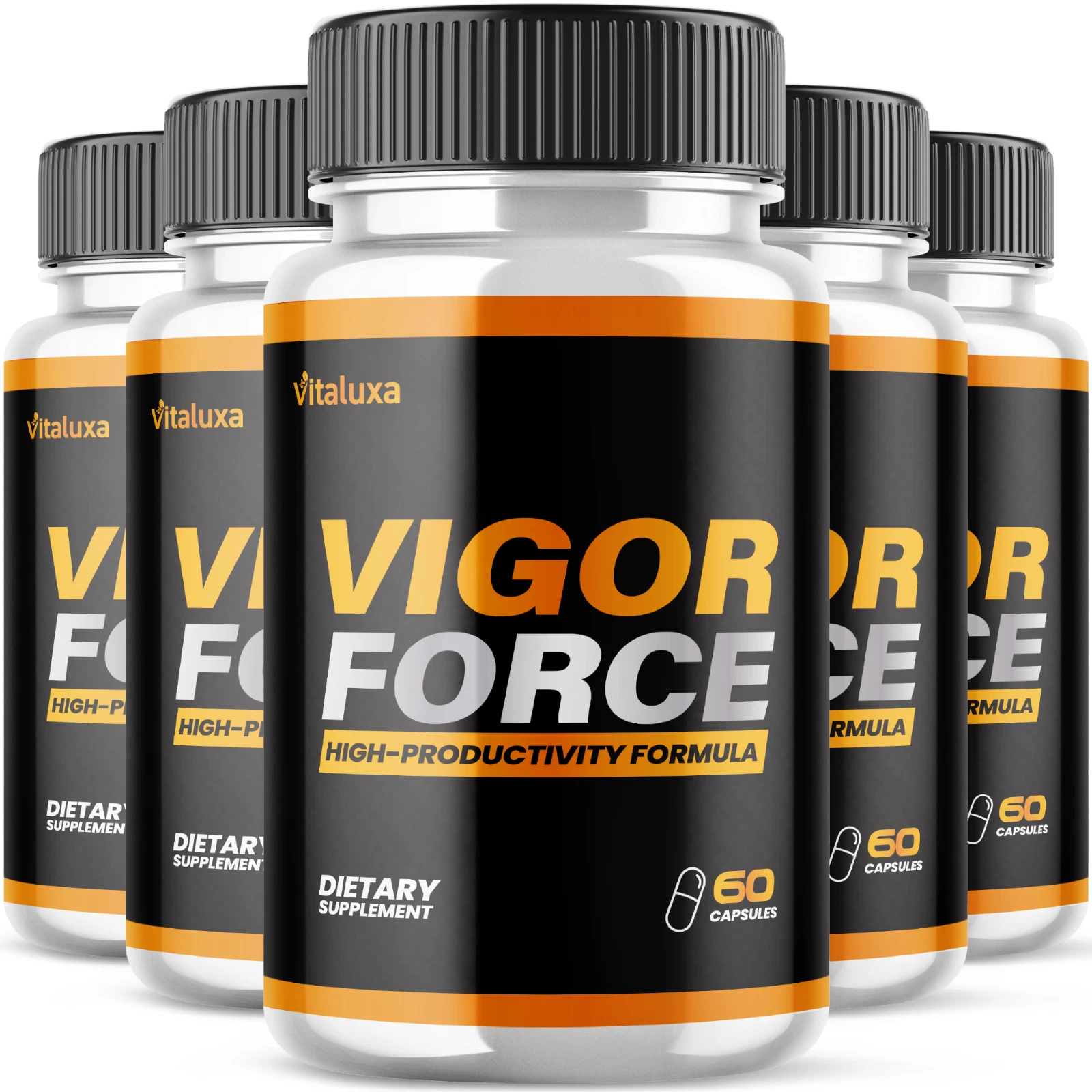 (3 Pack) Vigor Force Male Supplement to Boost Vitality Energy (180 Capsules)