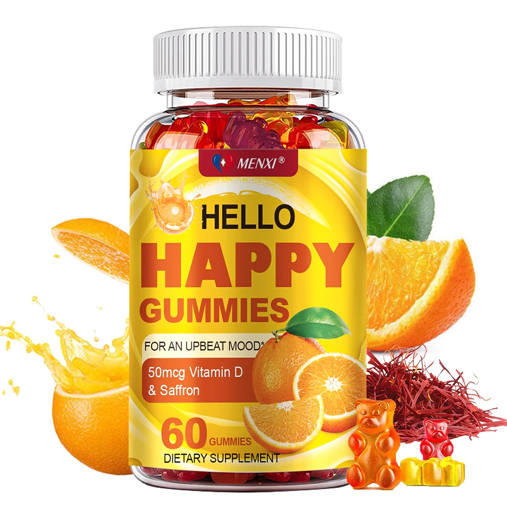 Hello Happy - Mood Balance Support, Reduce Fatigue - with Vitamin D & Saffron