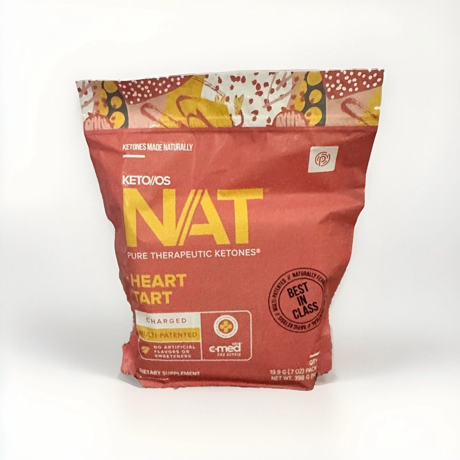 Pruvit Ketone Drink Keto. HEART TART. 20 Packets Charged -Free Shipping