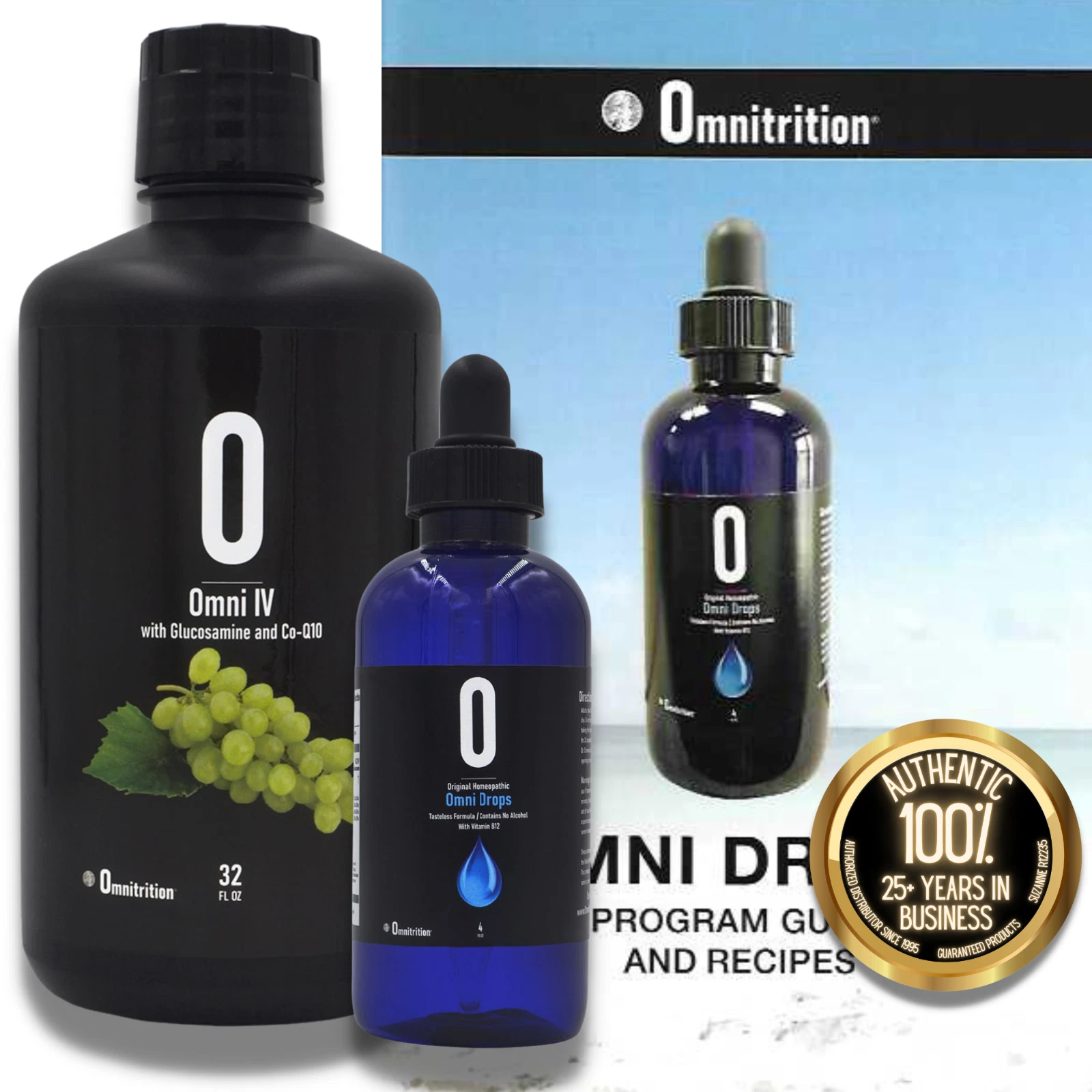 Omnitrition Omni Drop & Omni 4 w/Glucosamine FRESH IN STOCK, FREE/FAST S/H