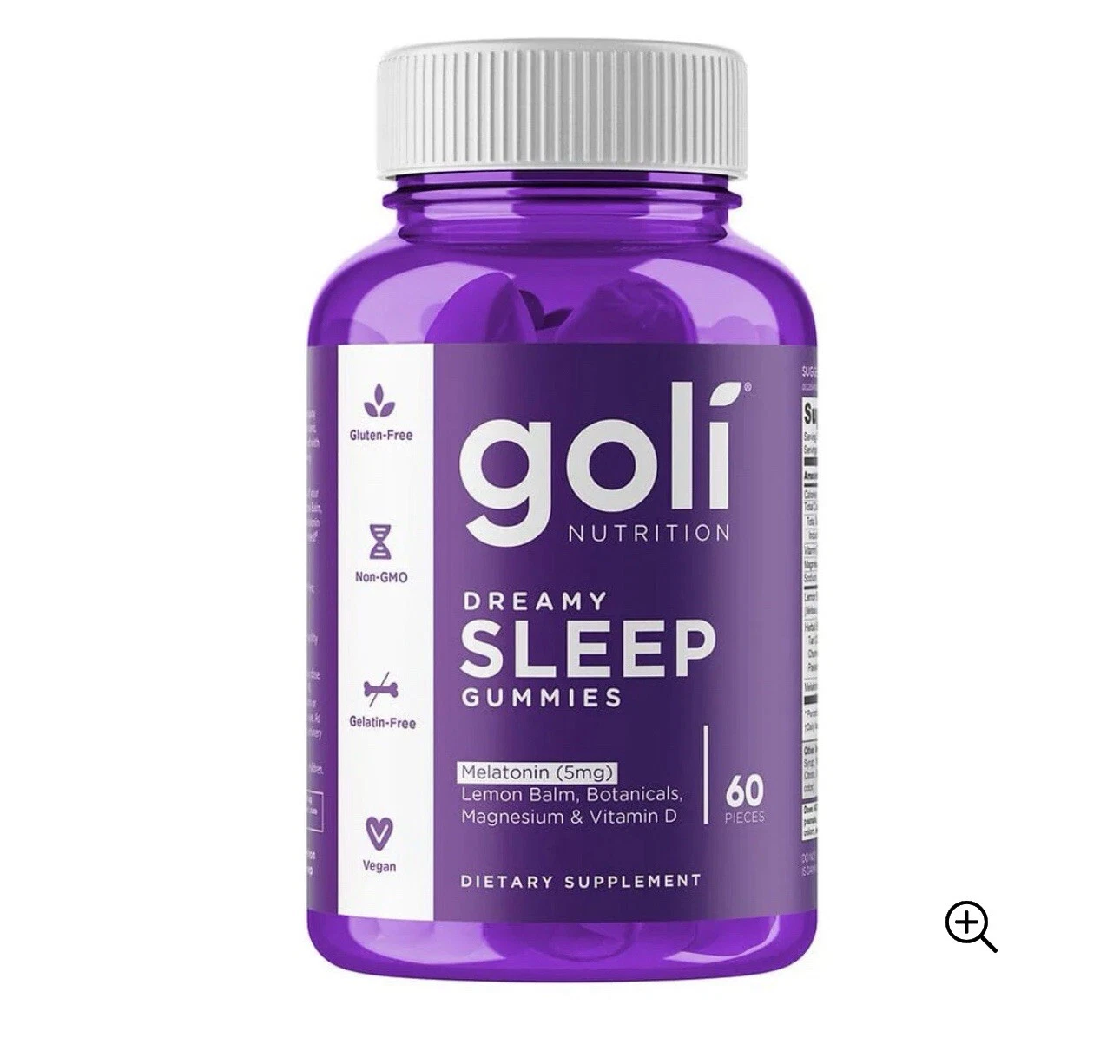 2 PACK Goli Nutrition Dreamy Sleep Gummies 60 gummy