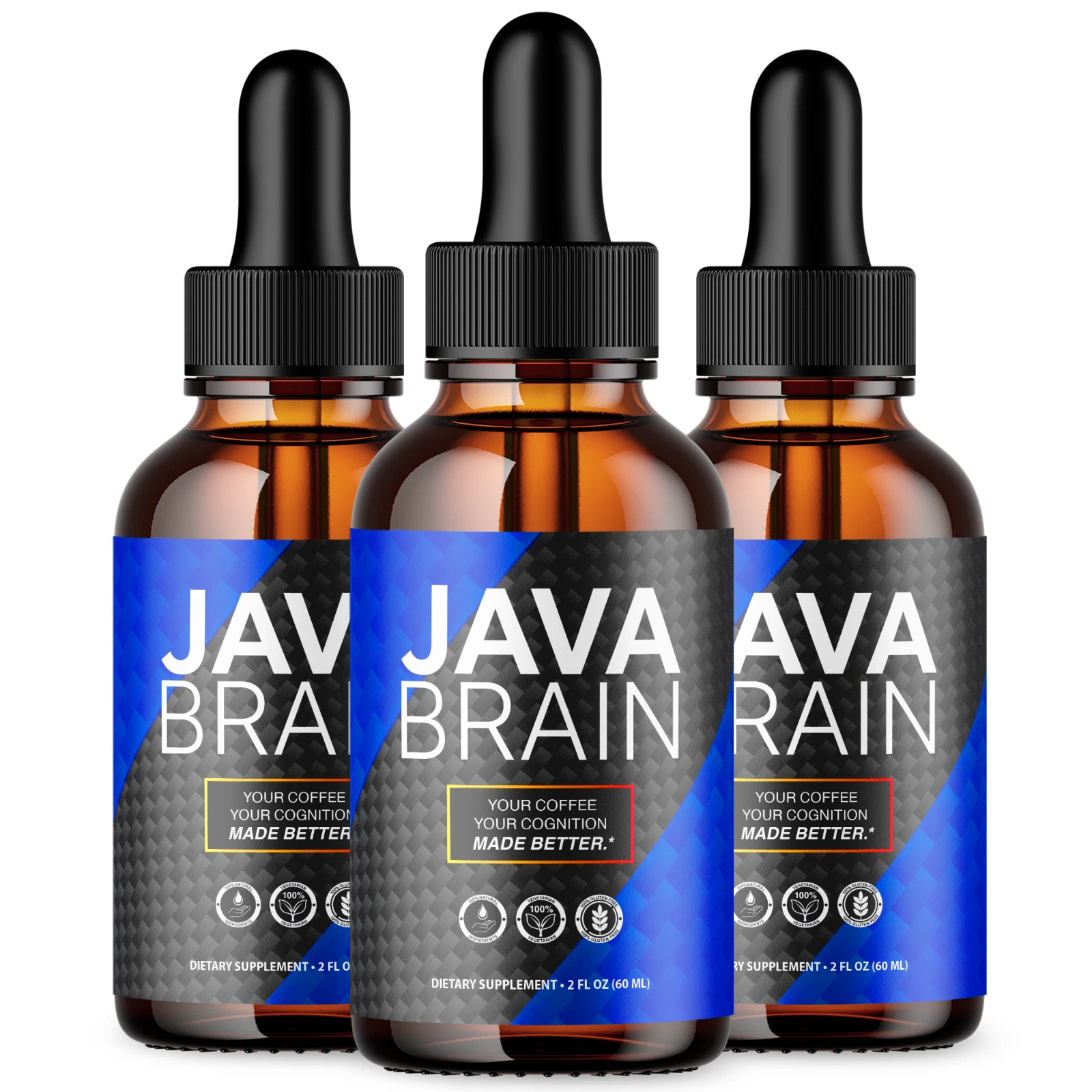 Java Brain Drops Advanced Brain Health & Cognitive Support Supplement (3 Pack)