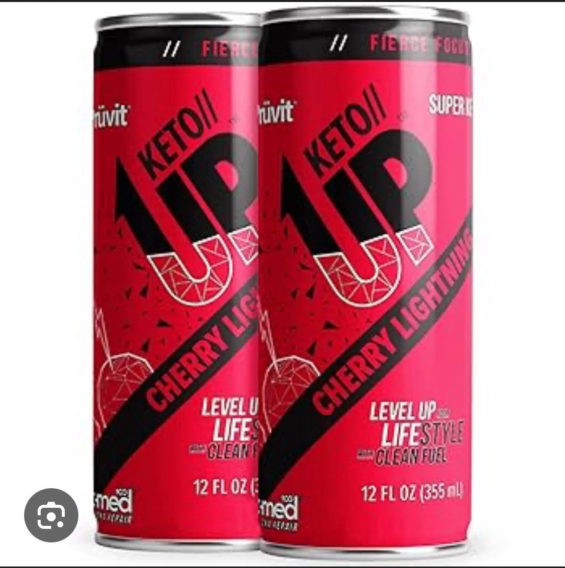 The Cherry Lightning Keto Up® Drink – Ready-to-Drink Ketones - 2 12pk(24 cans