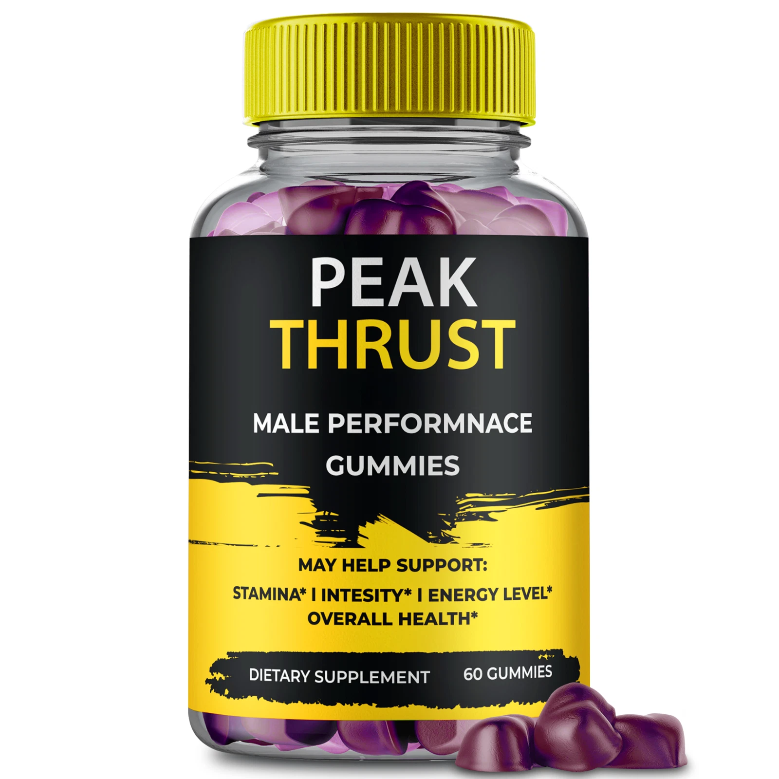 Peak Thrust Men Gummies, PeakThrust for Daily High Drive Male Gummy 60ct