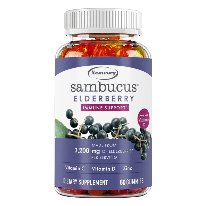 Sambucus Elderberry 3,200mg - with Vitamin C, Bronhitis,sinusitis,immune Boost