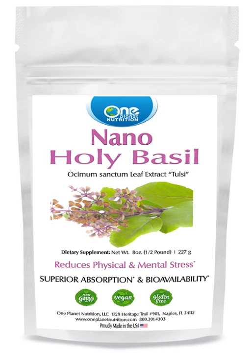 One Planet Nutrition Nano Holy Basil Powder - 8 oz (227 Servings)