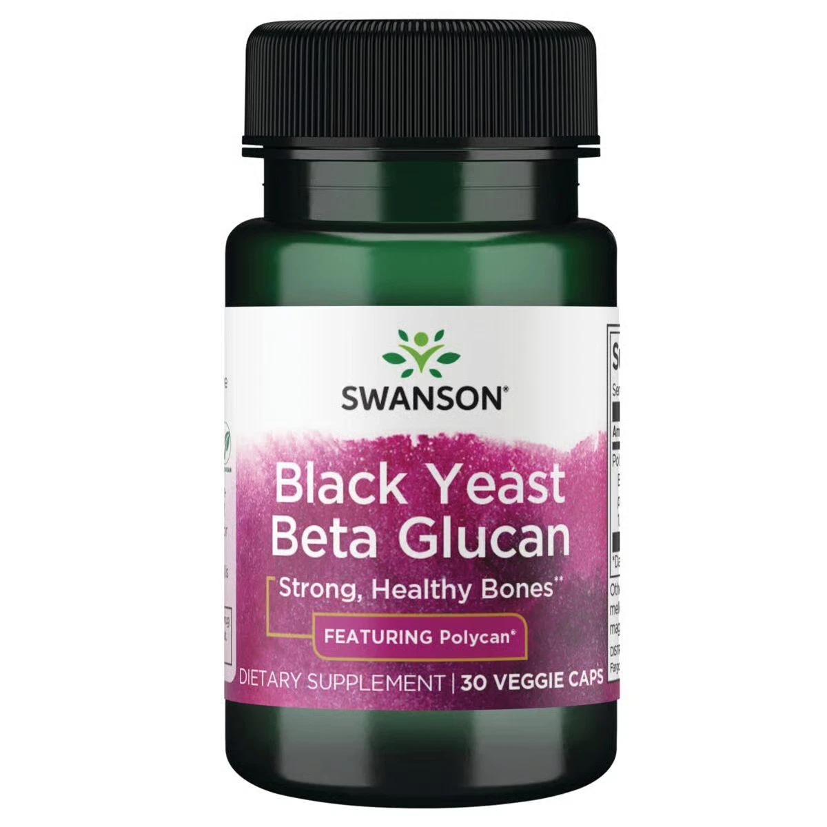 Swanson Polycan Black Yeast Beta Glucan 150 mg 30 Veggie Capsules