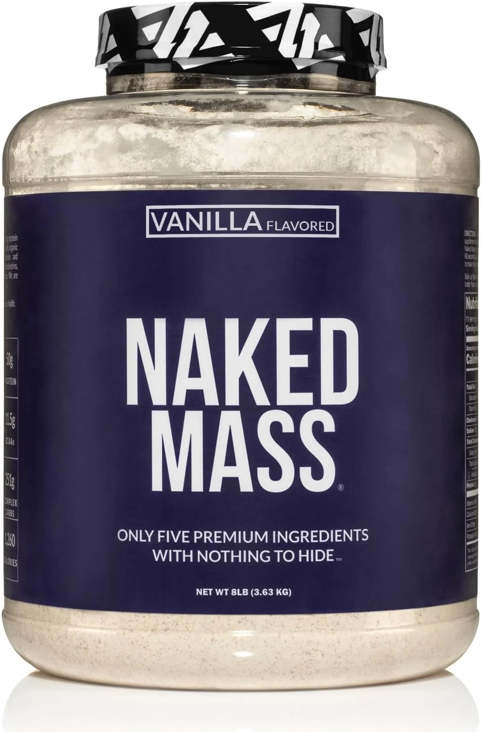 Vanilla Mass - All Natural Vanilla Weight Gainer Protein Powder - 8Lb Bulk, GMO