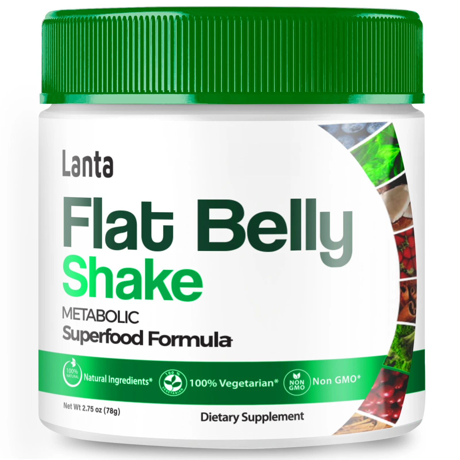 [176249190881] Lanta Flat Belly Shake for Men Women - Official Formula (1 Pack)
