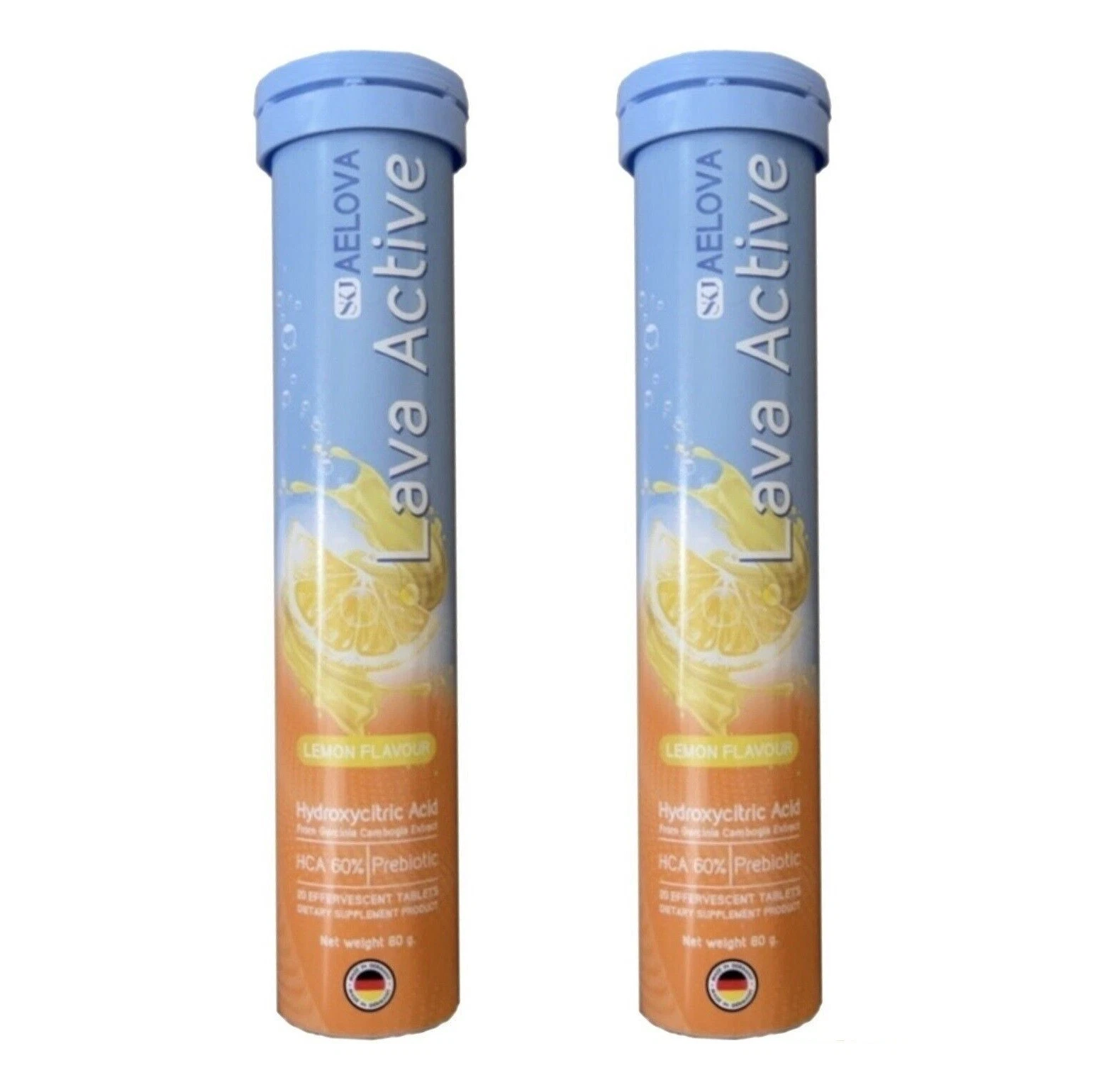 2 Tubes AELOVA Dietary Supplement Tablets Weight Control Effervescent Tighten