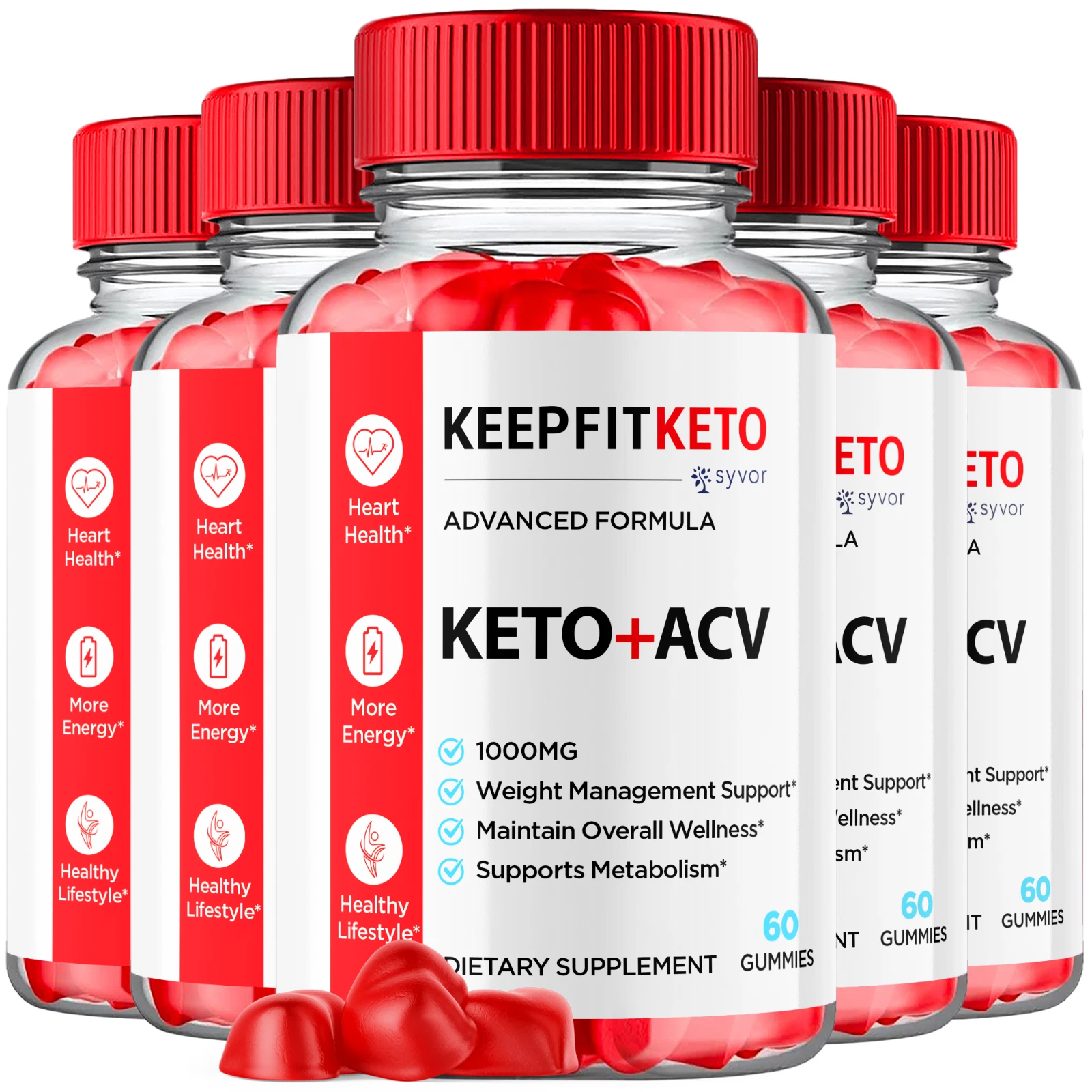 keepFit Keto ACV Gummies 1000MG Keep Fit Maximum Strength Formula 300 Gummies