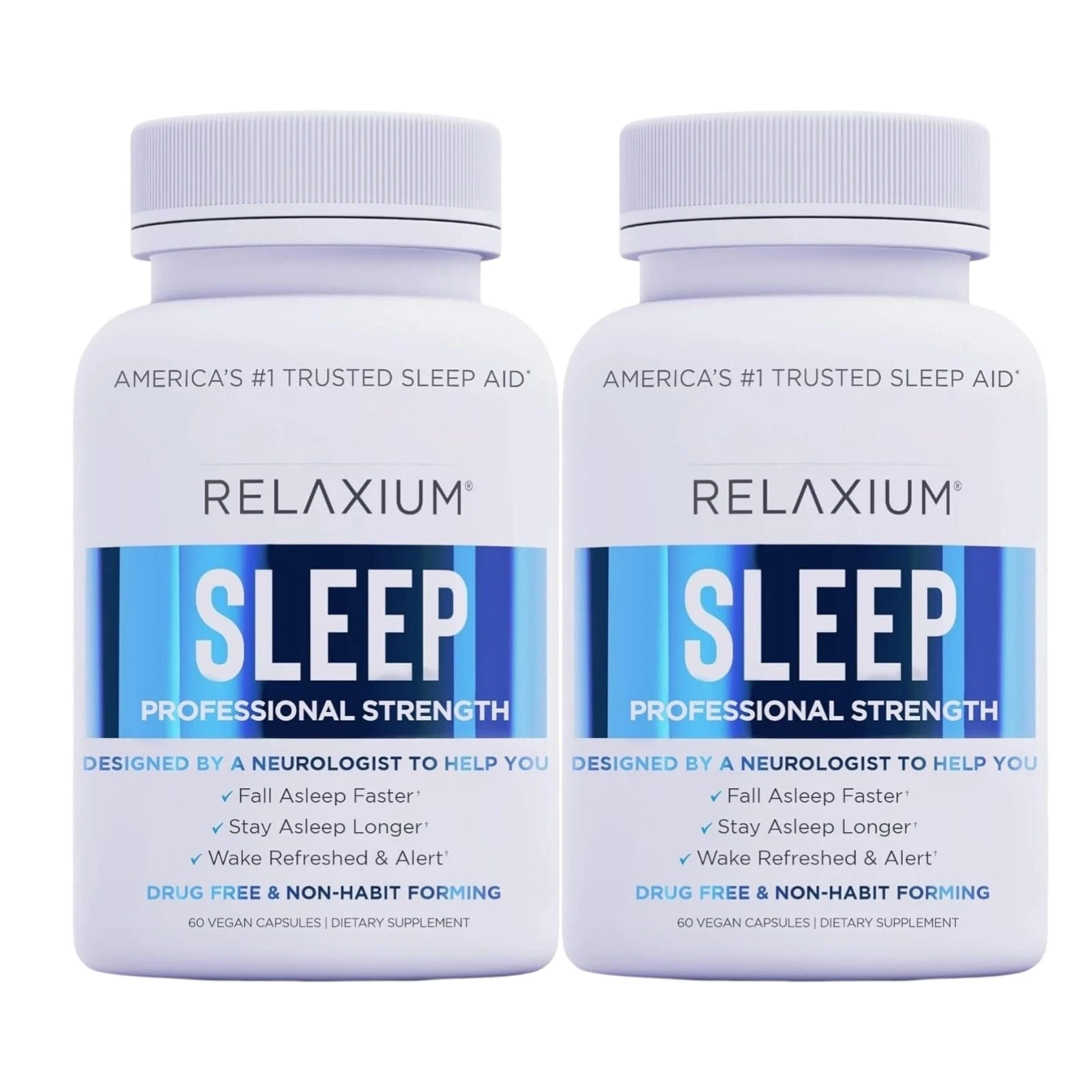 2-Pack Relaxium Sleep Natural Dietary Supplement for Better Sleep (120 Capsules)