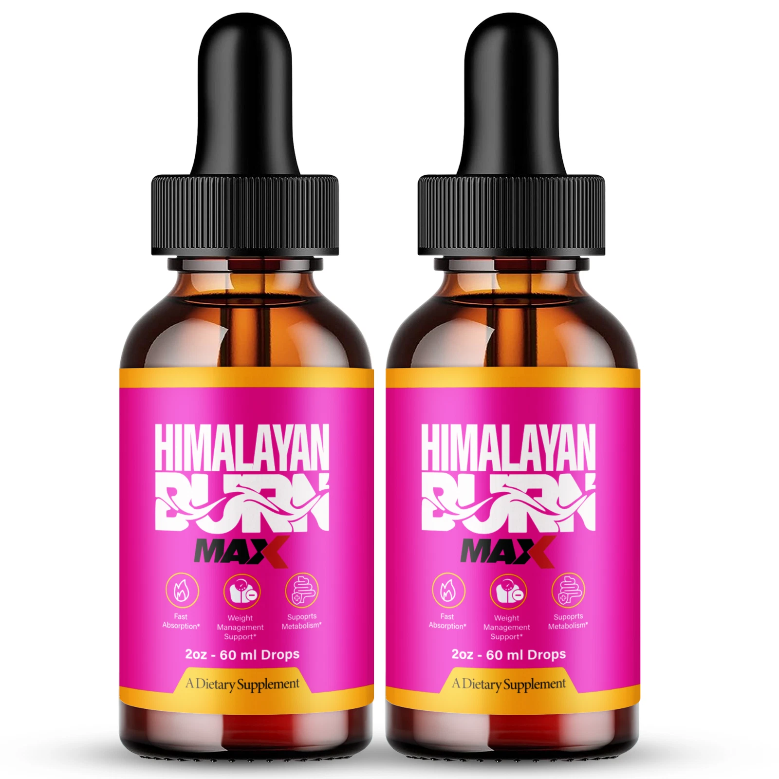 (2 Pack) Himalayan Burn Max Keto Drops, Advanced Weight Loss Management Droppers