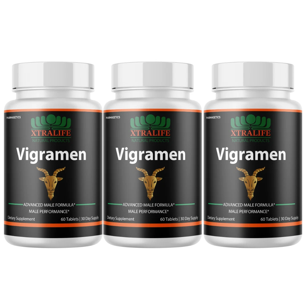 Vigramen Pills Vigra Men Maximum Performance Supplement - 3 Bottles